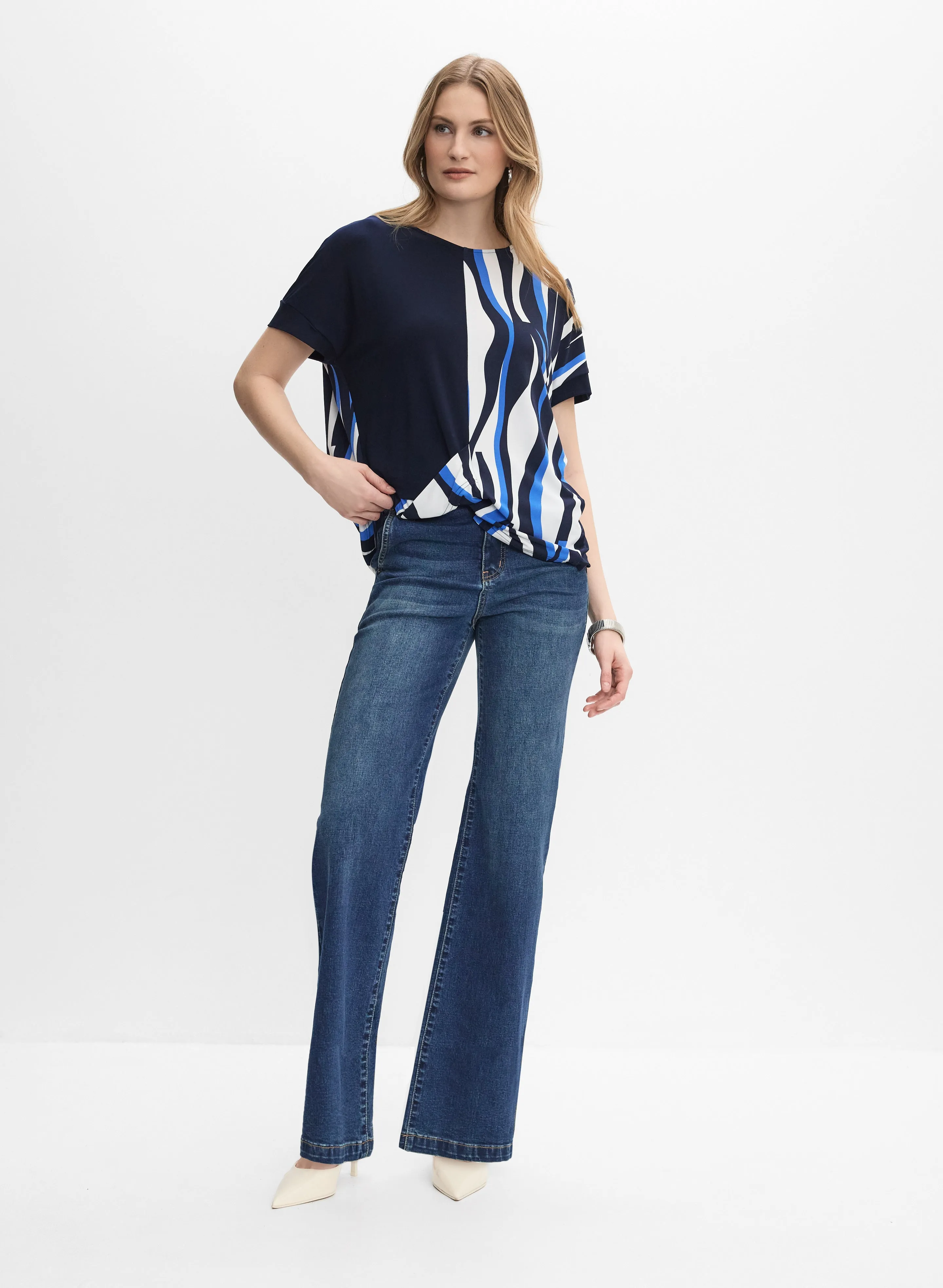 Joseph Ribkoff - Abstract Jersey Top sold by Melanie Lyne product image thumbnail 3