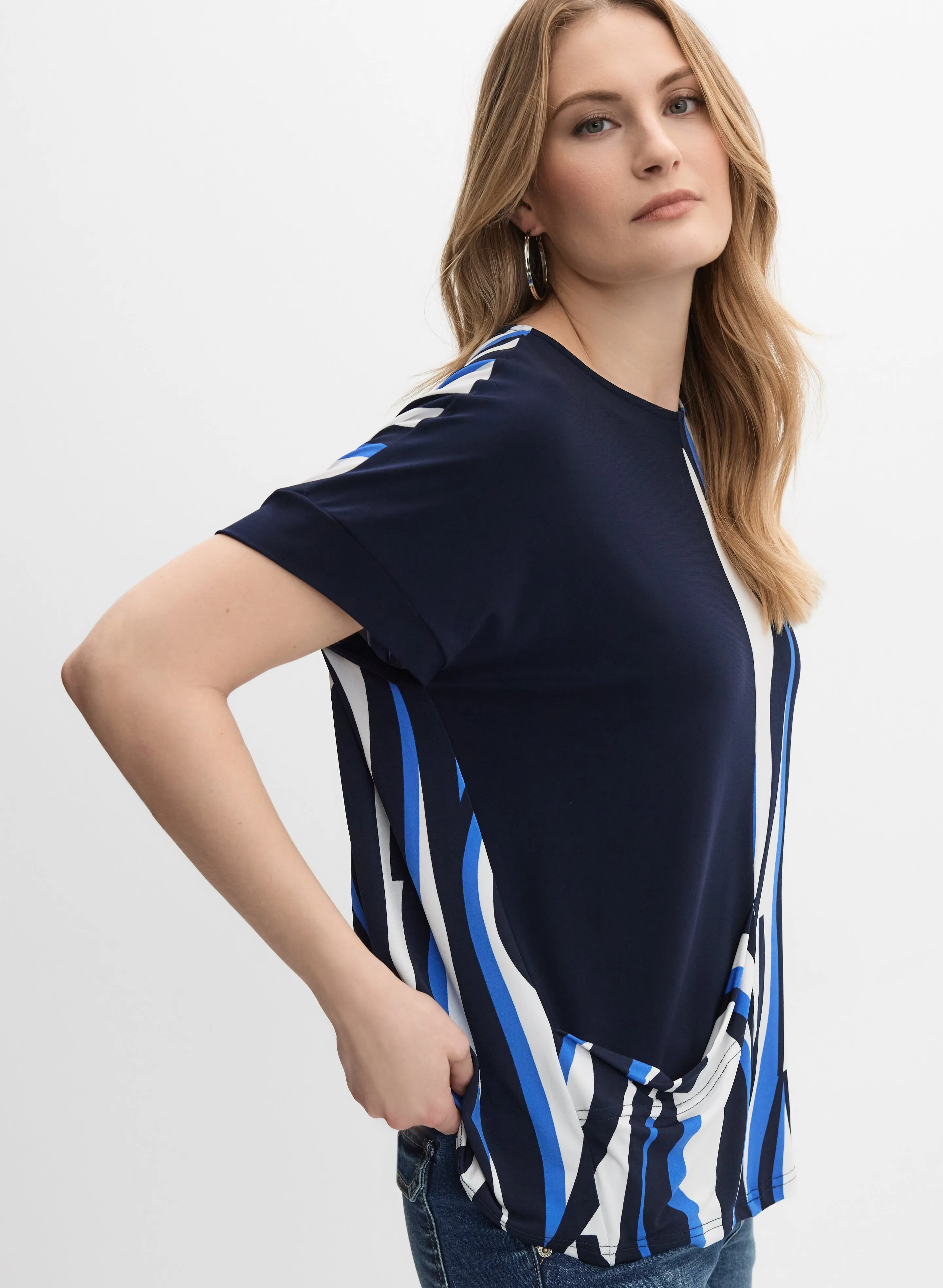 Joseph Ribkoff - Abstract Jersey Top sold by Melanie Lyne product image thumbnail 5