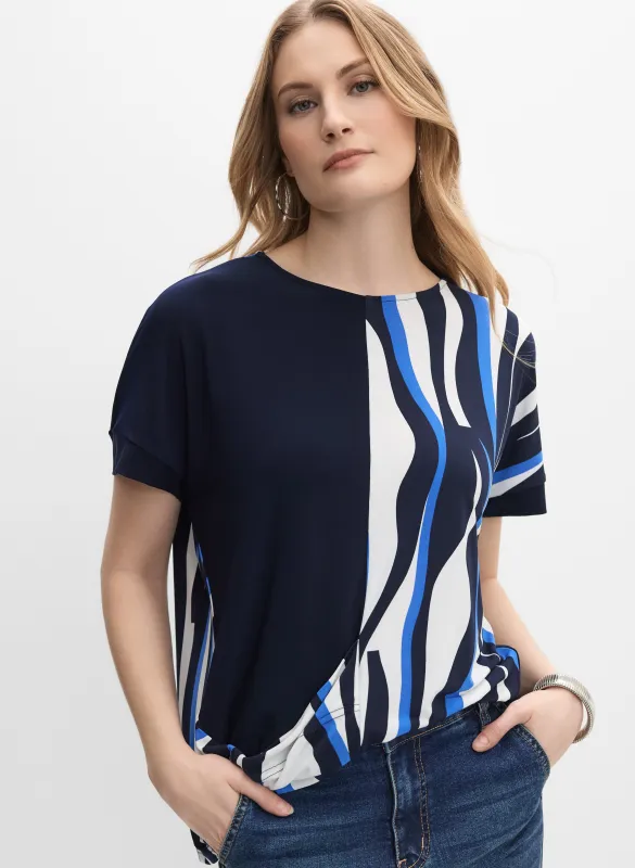 Joseph Ribkoff - Abstract Jersey Top sold by Melanie Lyne