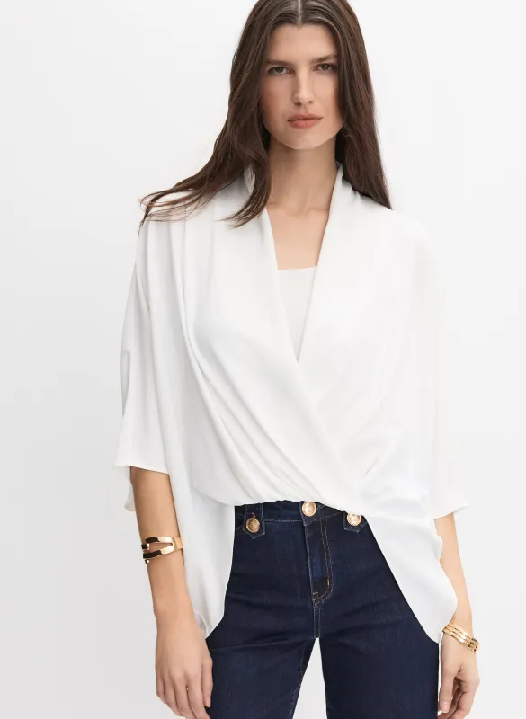 Joseph Ribkoff - Wrap Blouse made by Melanie Lyne