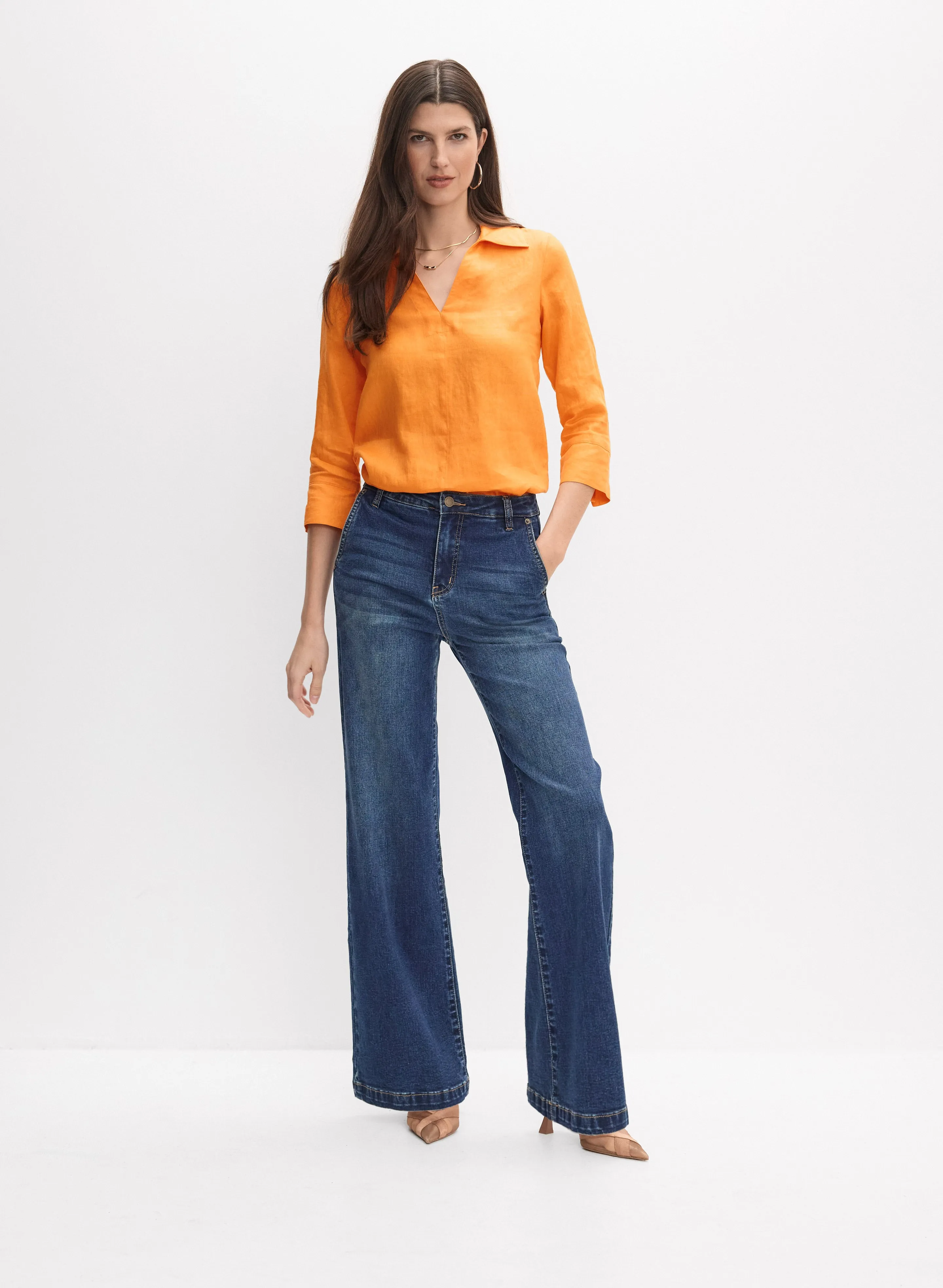 Joseph Ribkoff - Spread Collar Blouse sold by Melanie Lyne product image thumbnail 4