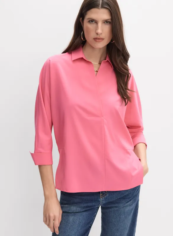 Joseph Ribkoff - Spread Collar Blouse made by Melanie Lyne