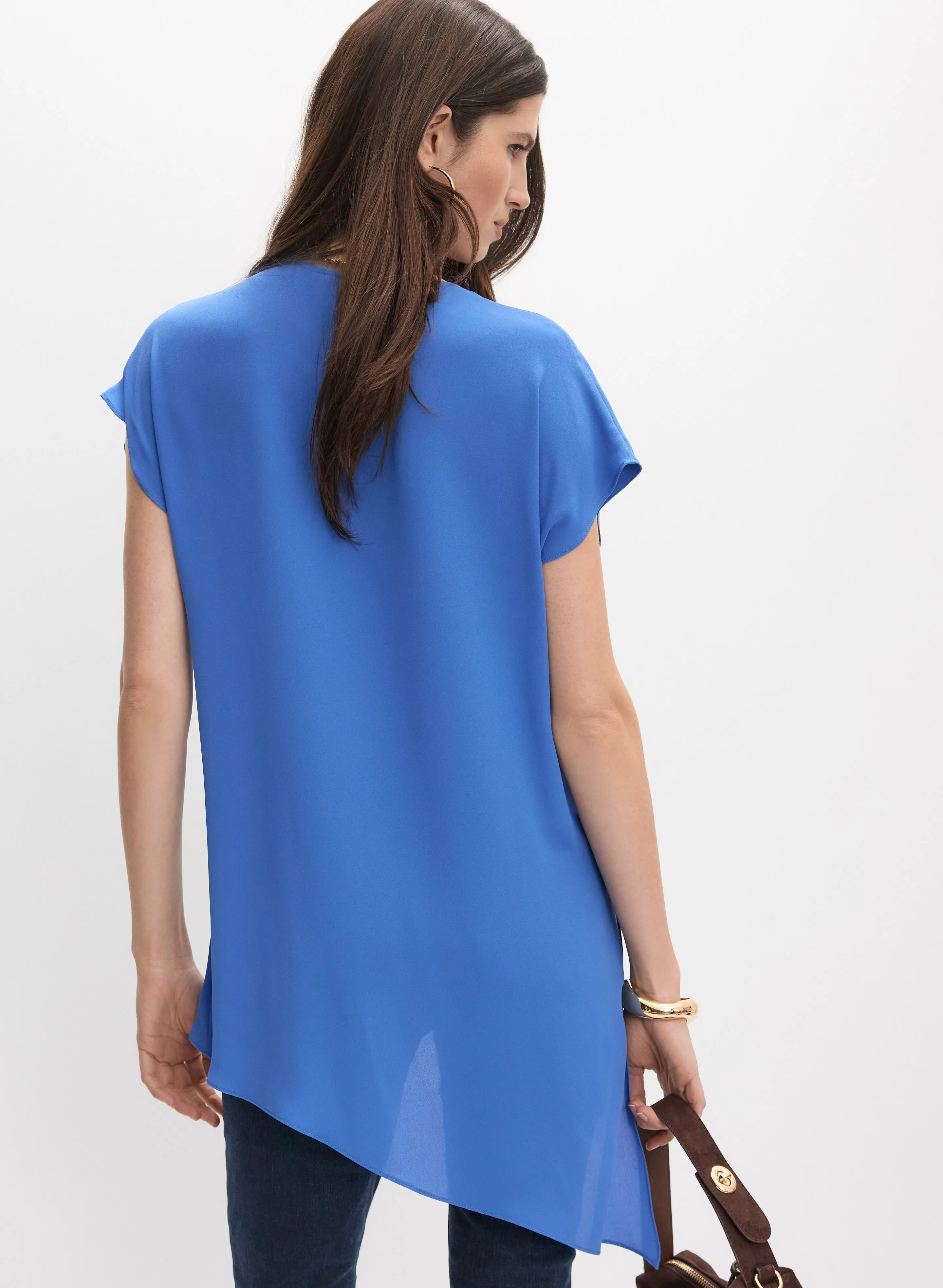 Joseph Ribkoff - Asymmetric Hem Blouse sold by Melanie Lyne product image thumbnail 3