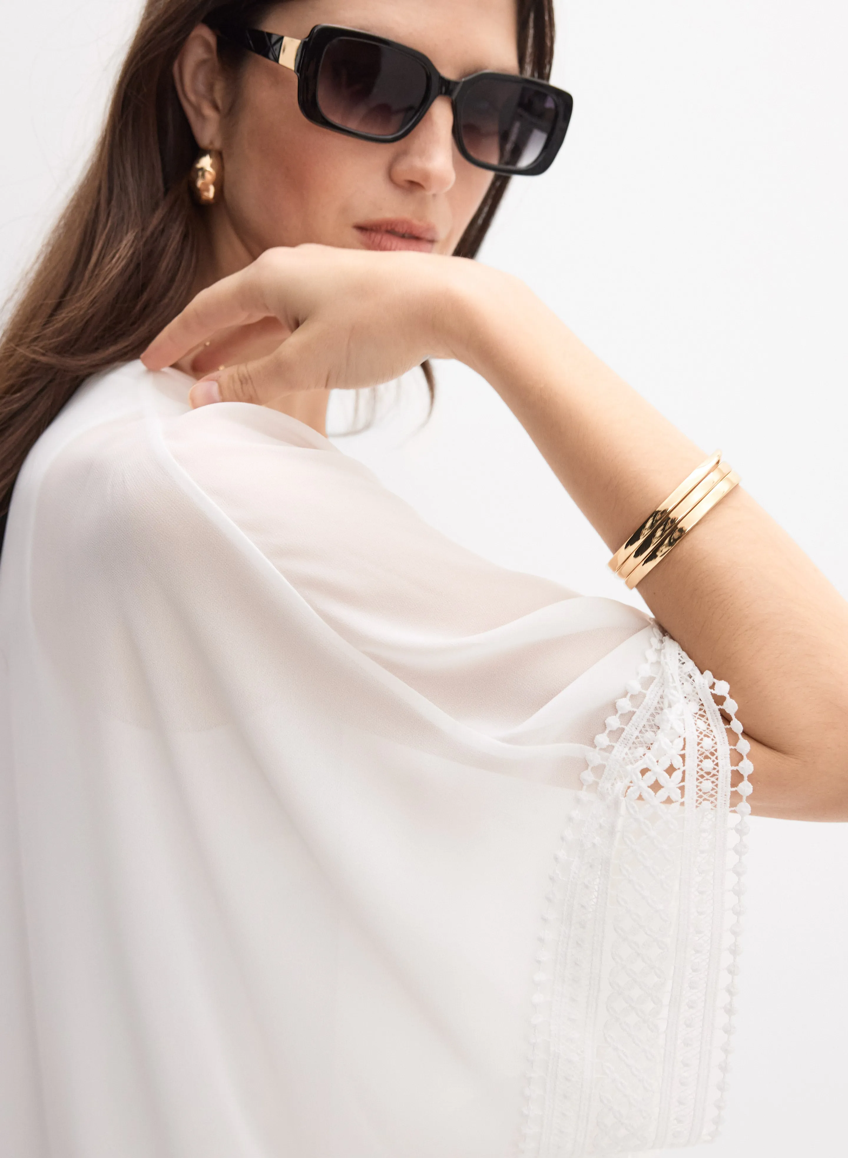 Joseph Ribkoff - Embroidered Trim Blouse sold by Melanie Lyne product image thumbnail 5