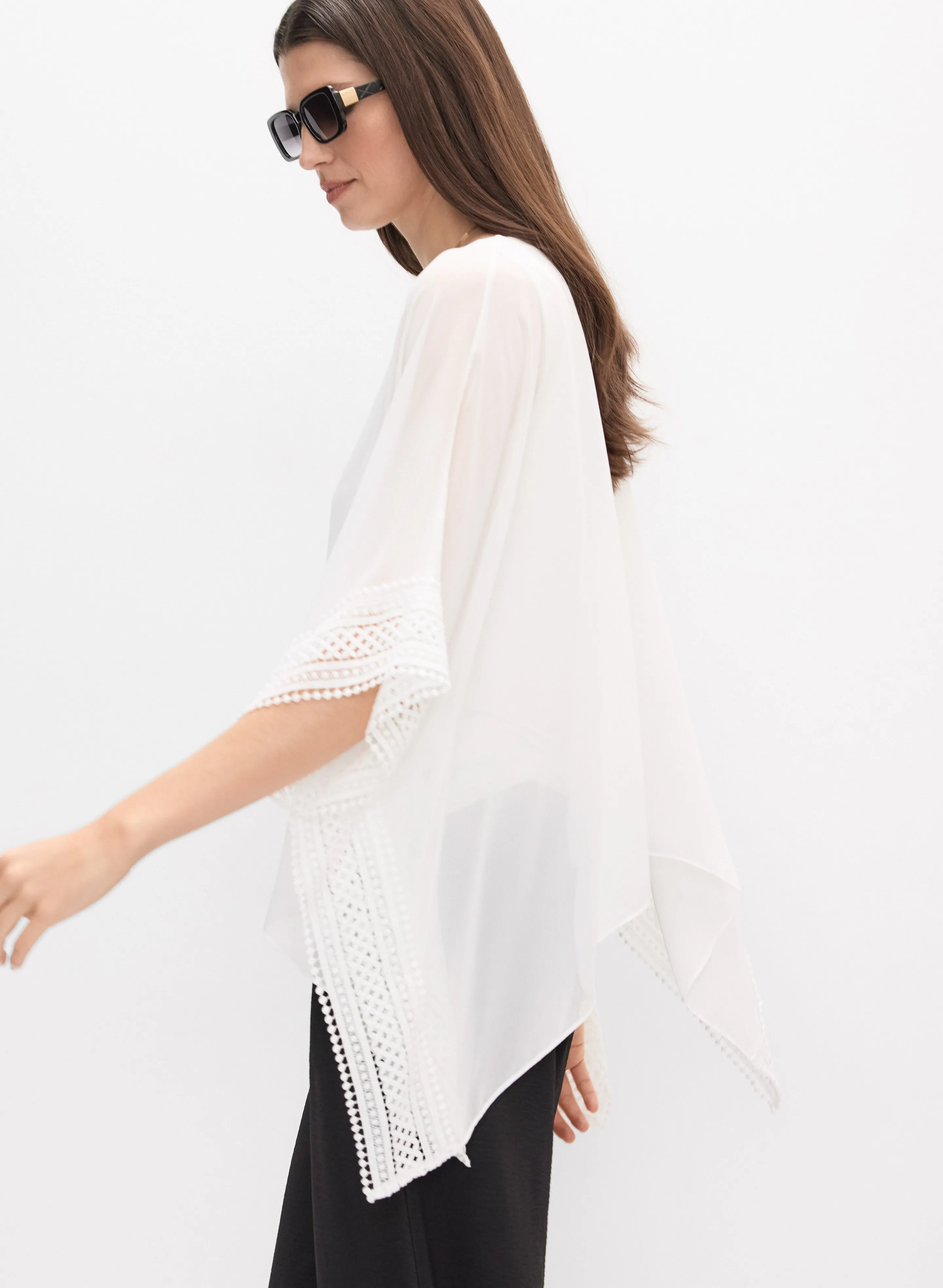 Joseph Ribkoff - Embroidered Trim Blouse sold by Melanie Lyne product image thumbnail 2