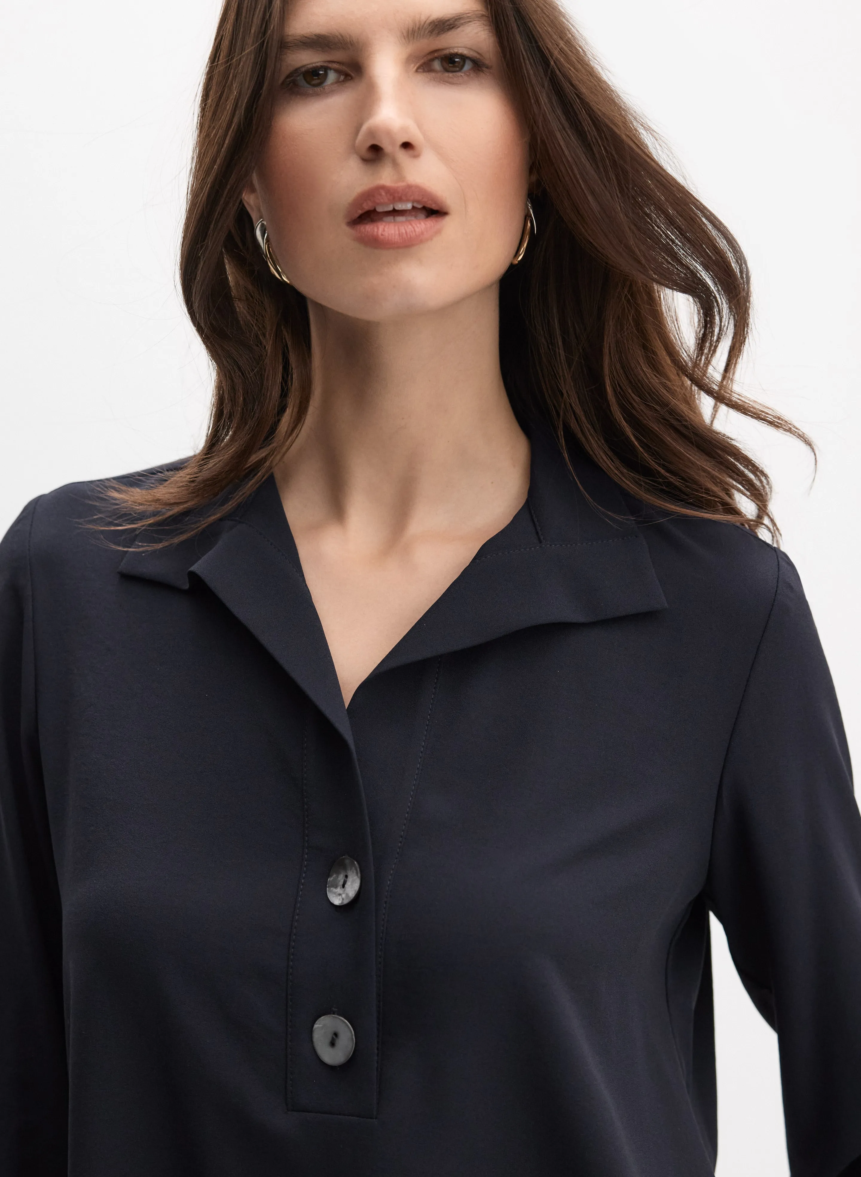 Joseph Ribkoff - Half-Button Blouse sold by Melanie Lyne product image thumbnail 5