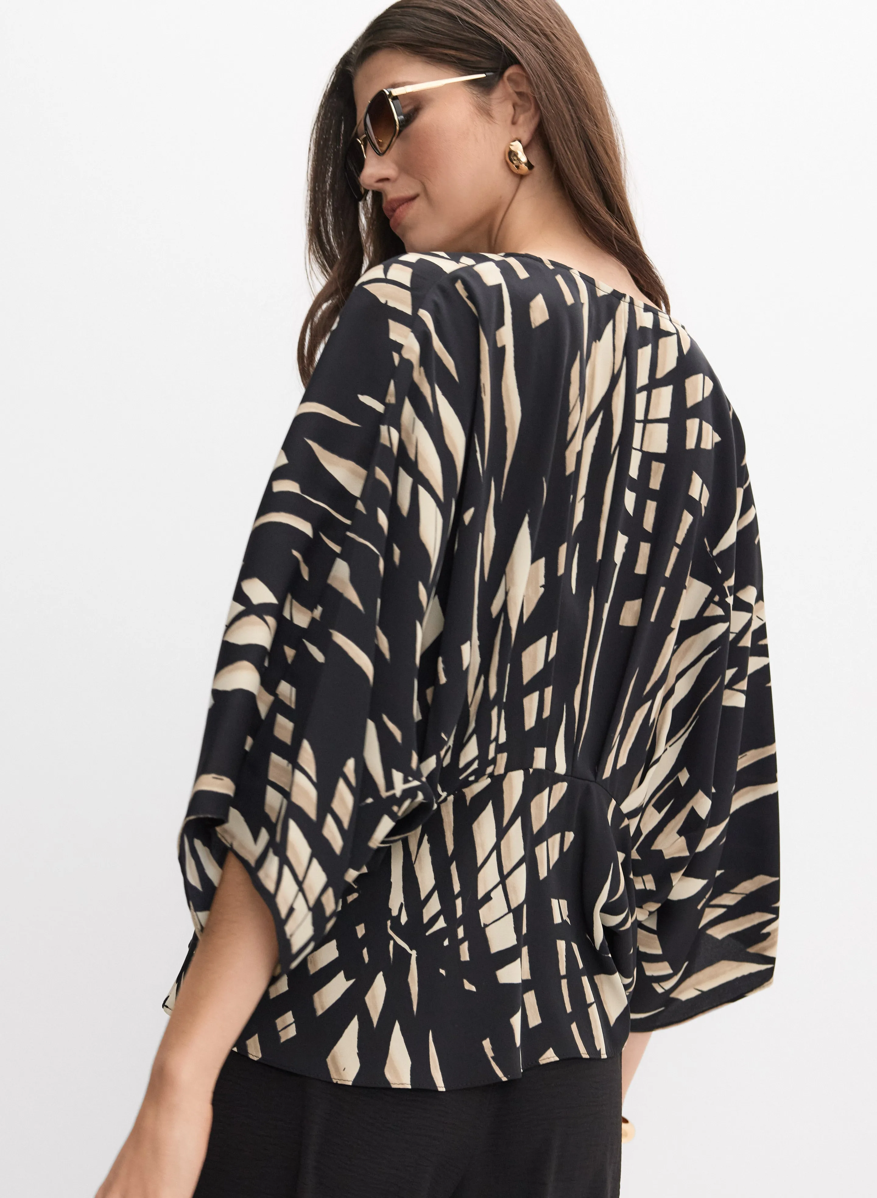 Joseph Ribkoff - Tropical Print Blouse sold by Melanie Lyne product image thumbnail 3