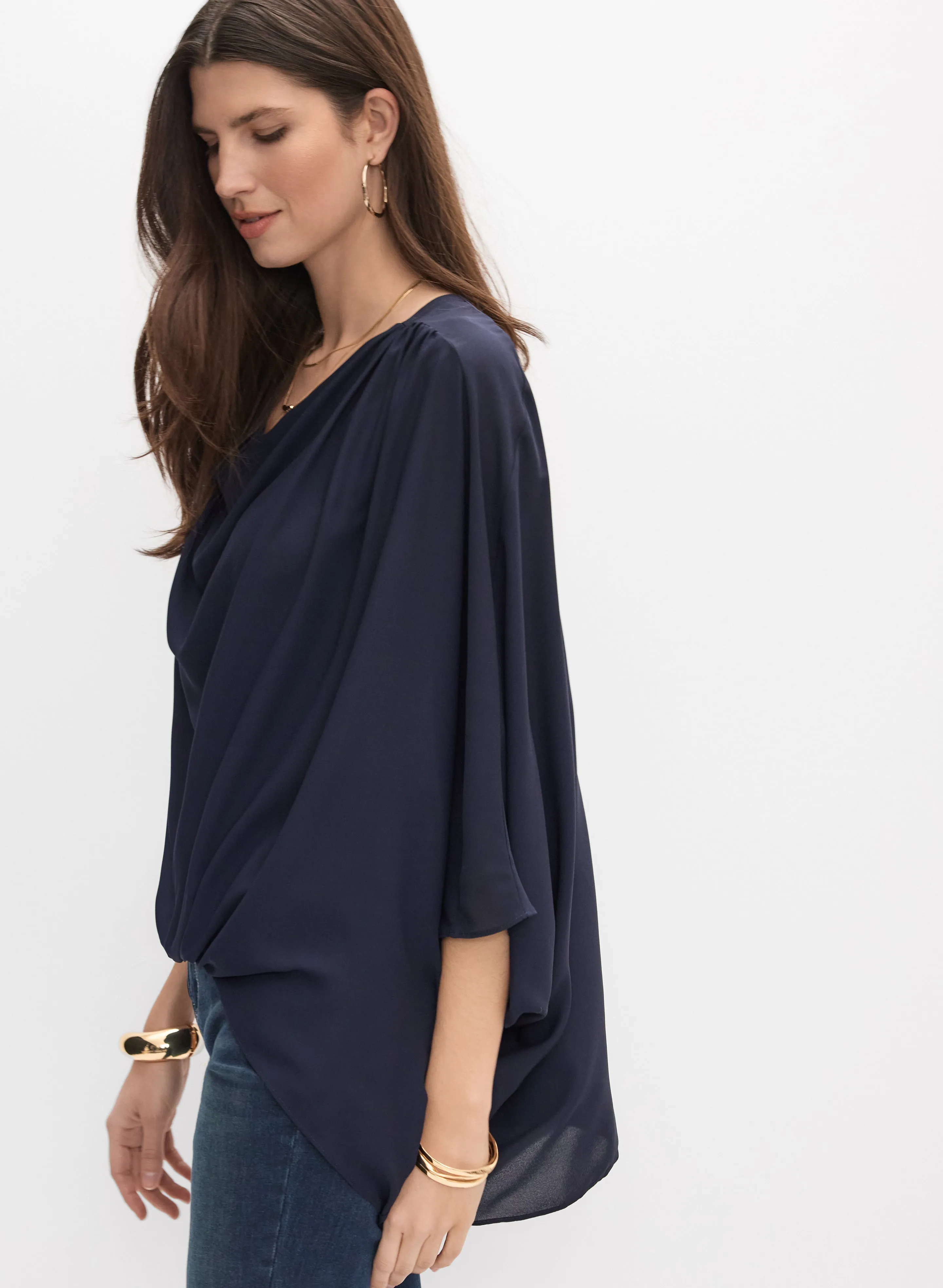 Joseph Ribkoff - Crepe Popover Blouse sold by Melanie Lyne product image thumbnail 2