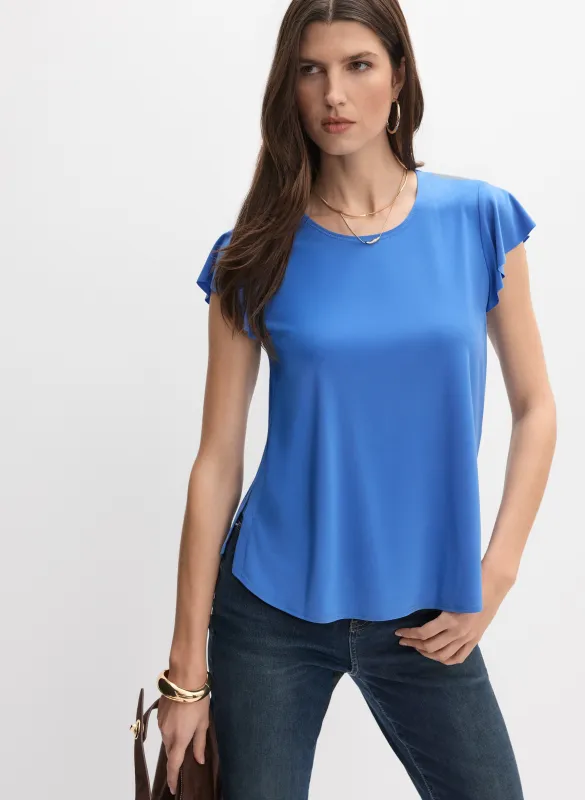 Joseph Ribkoff - Crew Neck Top made by Melanie Lyne