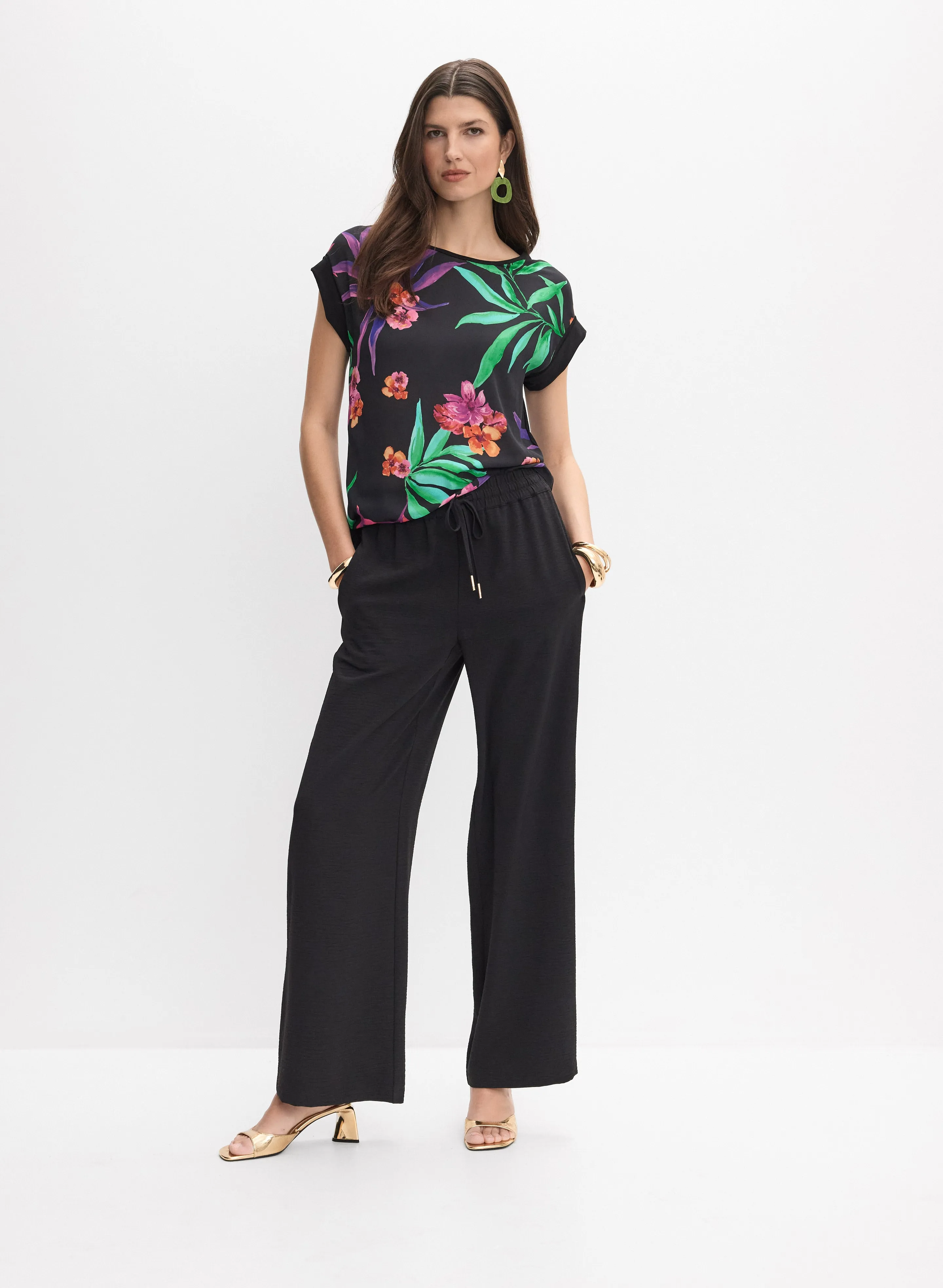 Joseph Ribkoff - Floral Front Top sold by Melanie Lyne product image thumbnail 4