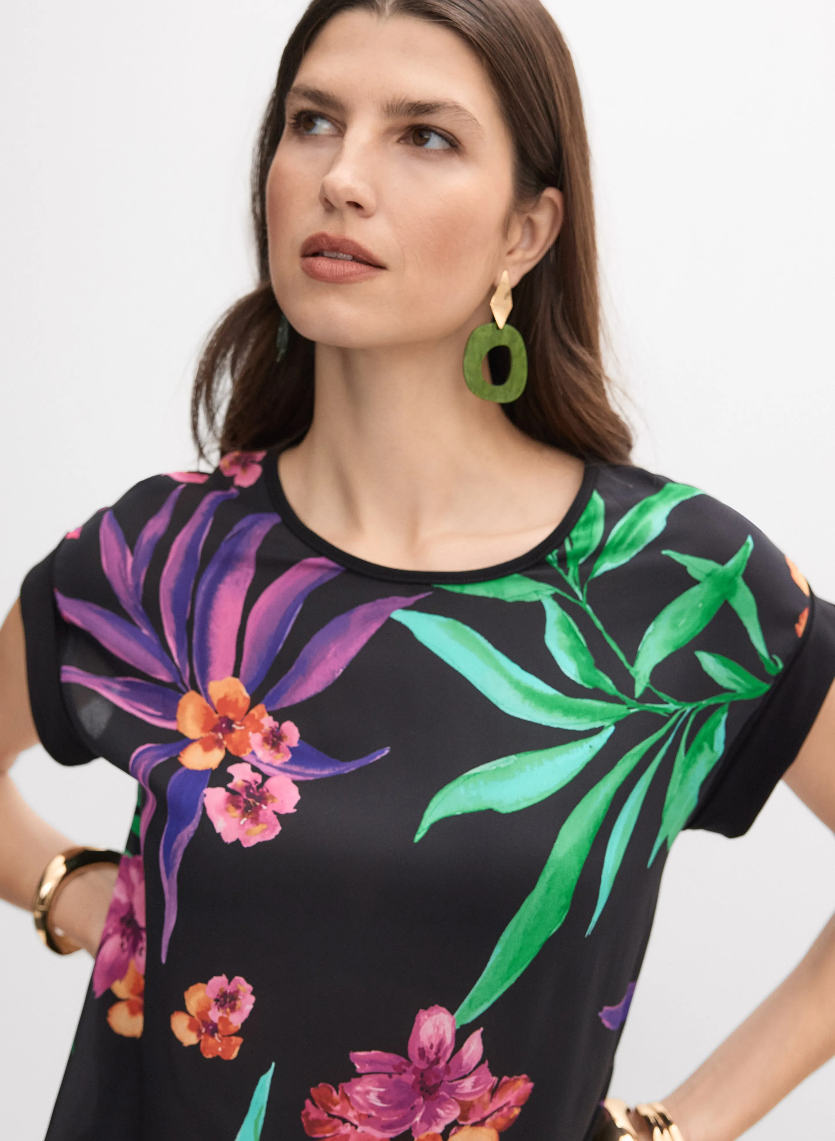 Joseph Ribkoff - Floral Front Top sold by Melanie Lyne product image thumbnail 5