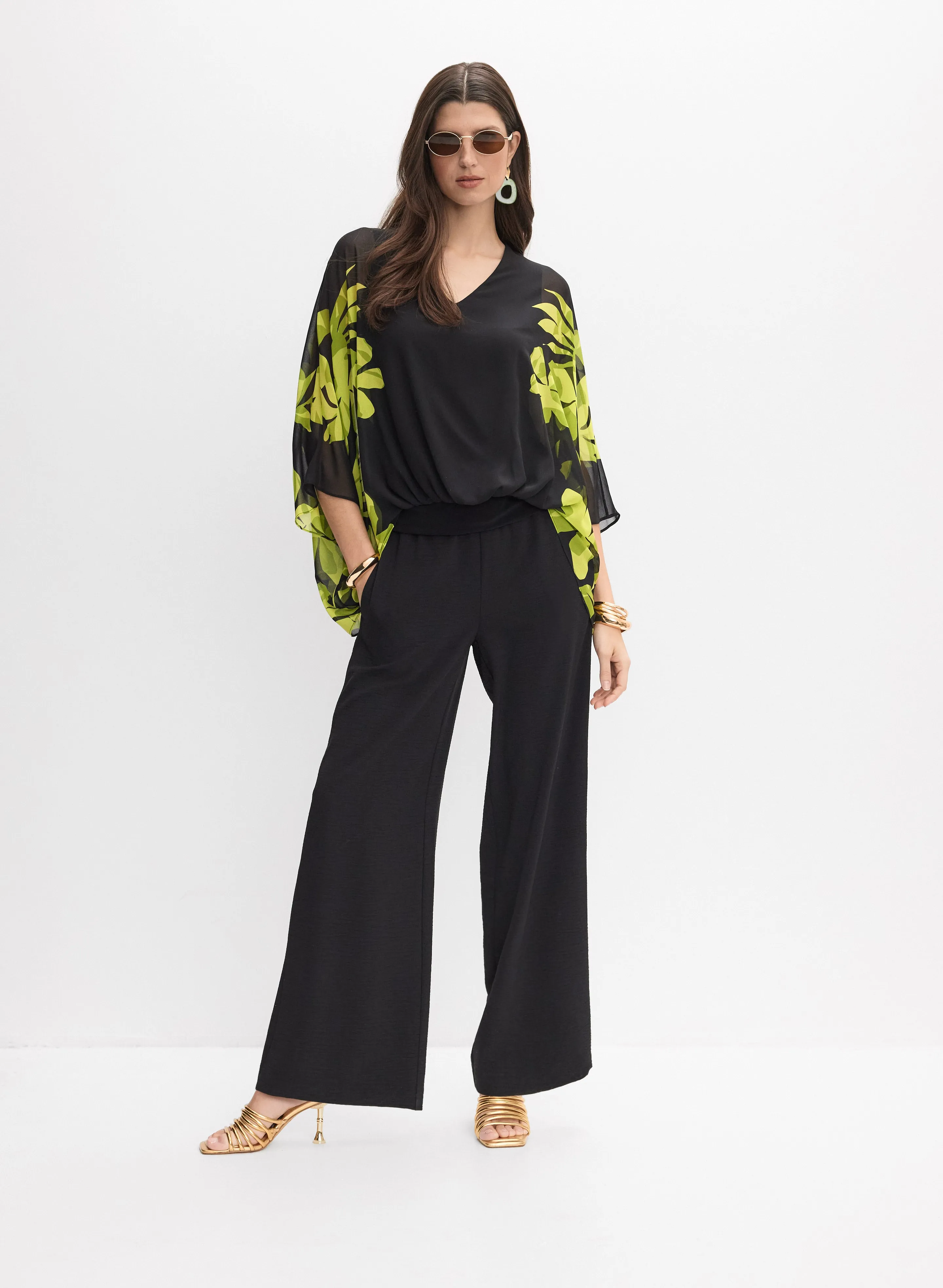 Joseph Ribkoff - Printed Poncho Blouse sold by Melanie Lyne product image thumbnail 3