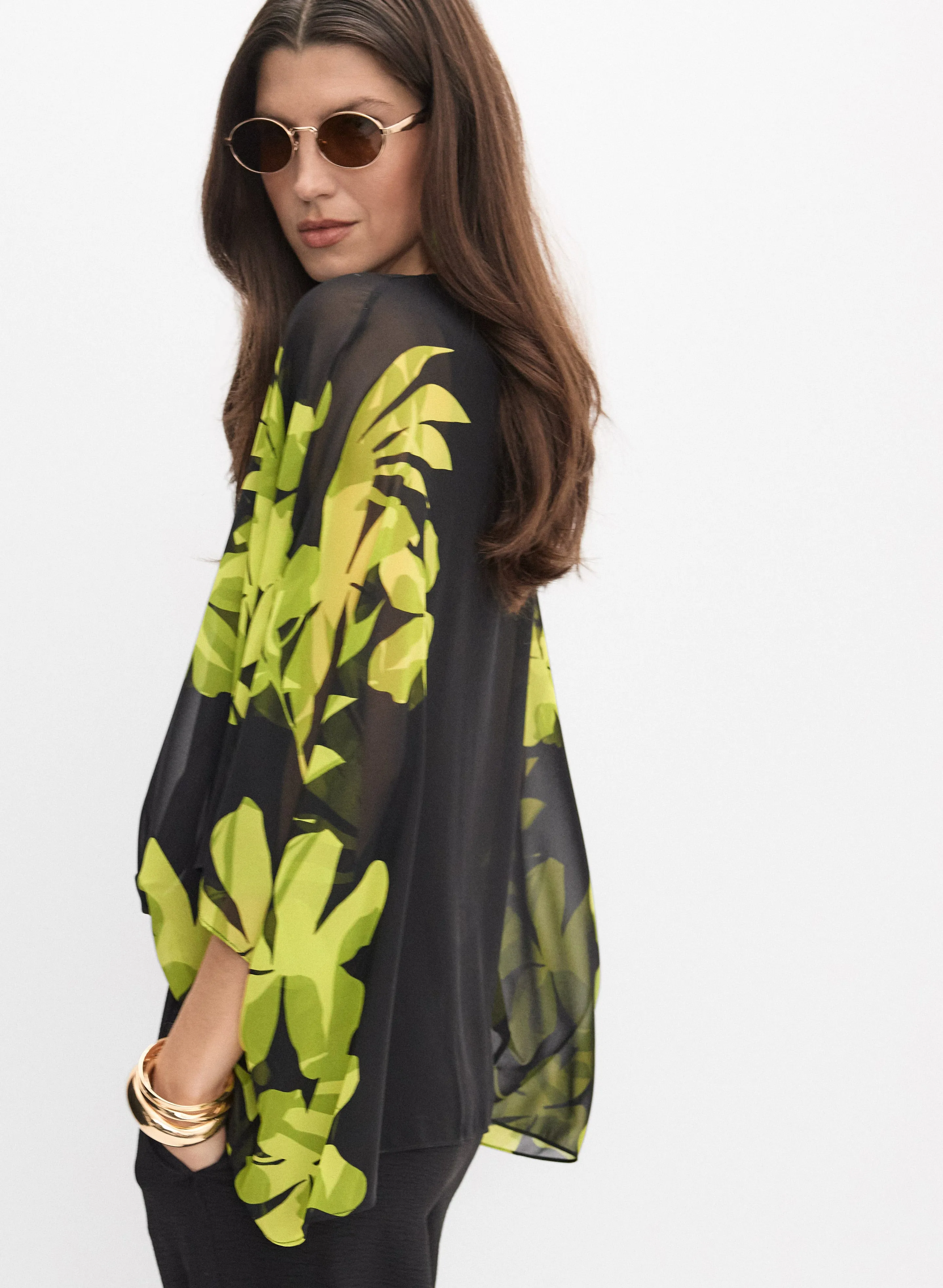 Joseph Ribkoff - Printed Poncho Blouse sold by Melanie Lyne product image thumbnail 5