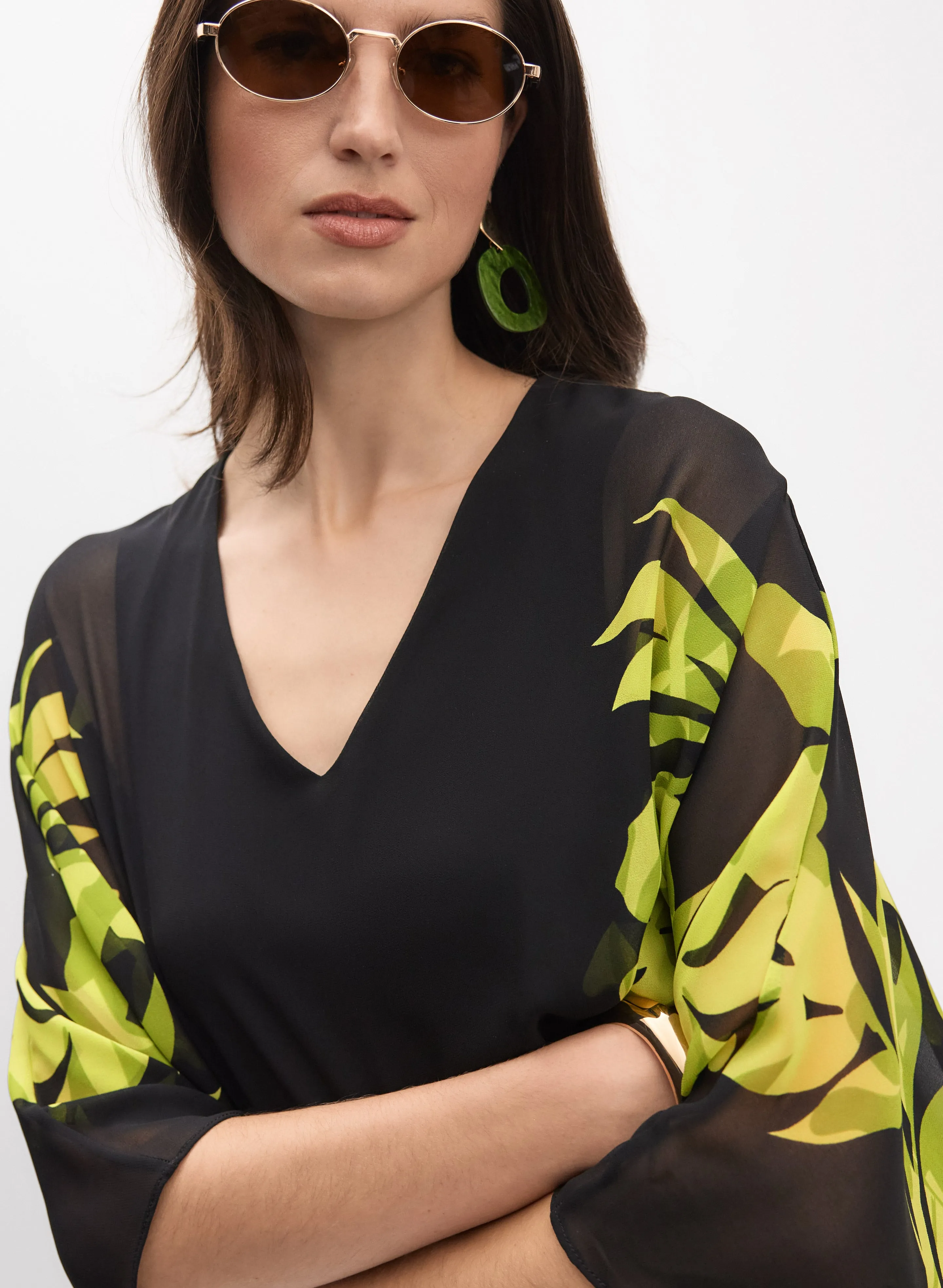 Joseph Ribkoff - Printed Poncho Blouse sold by Melanie Lyne product image thumbnail 2