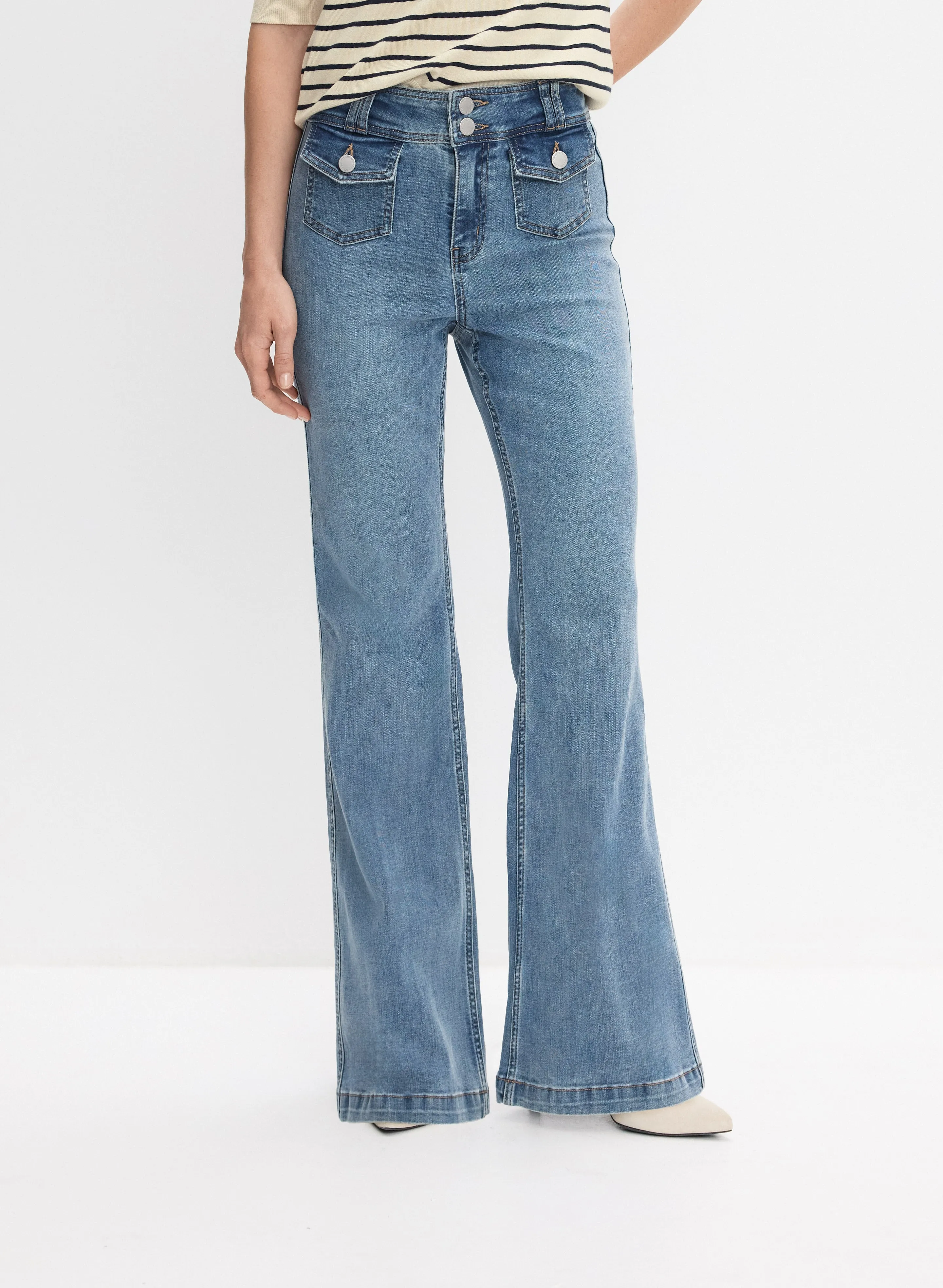 Flap Pocket Jeans sold by Melanie Lyne