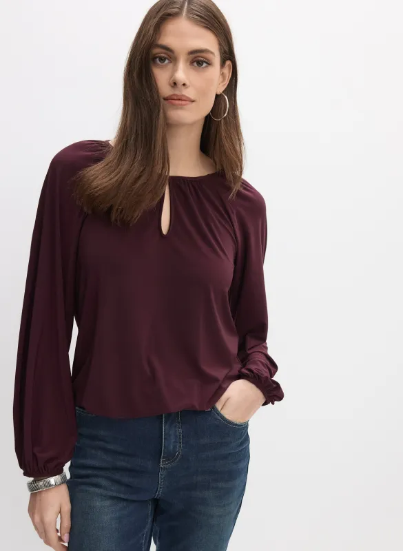 Keyhole Long Sleeve Top sold by Melanie Lyne