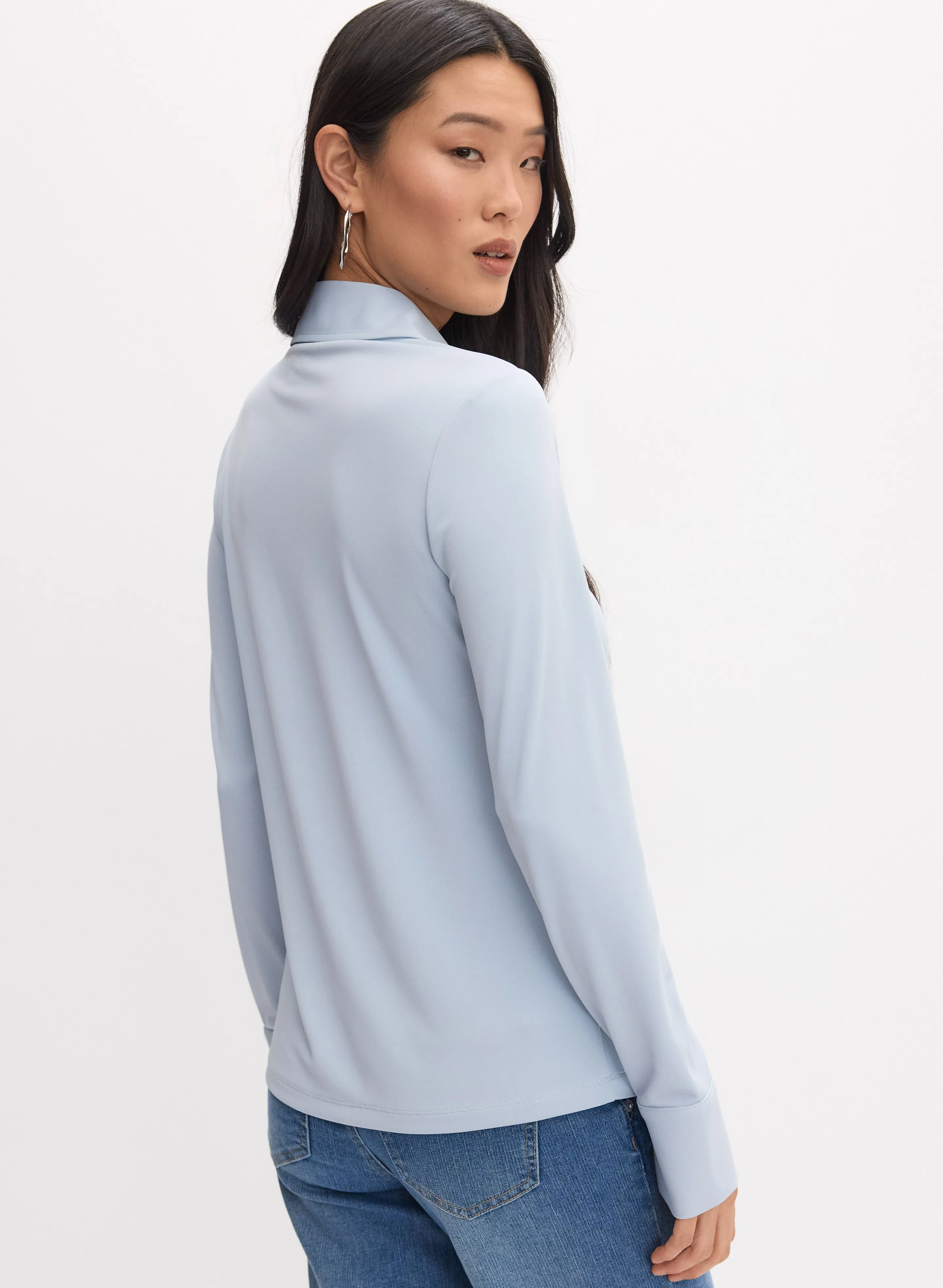 Jersey Button-Down Top sold by Melanie Lyne product image thumbnail 4