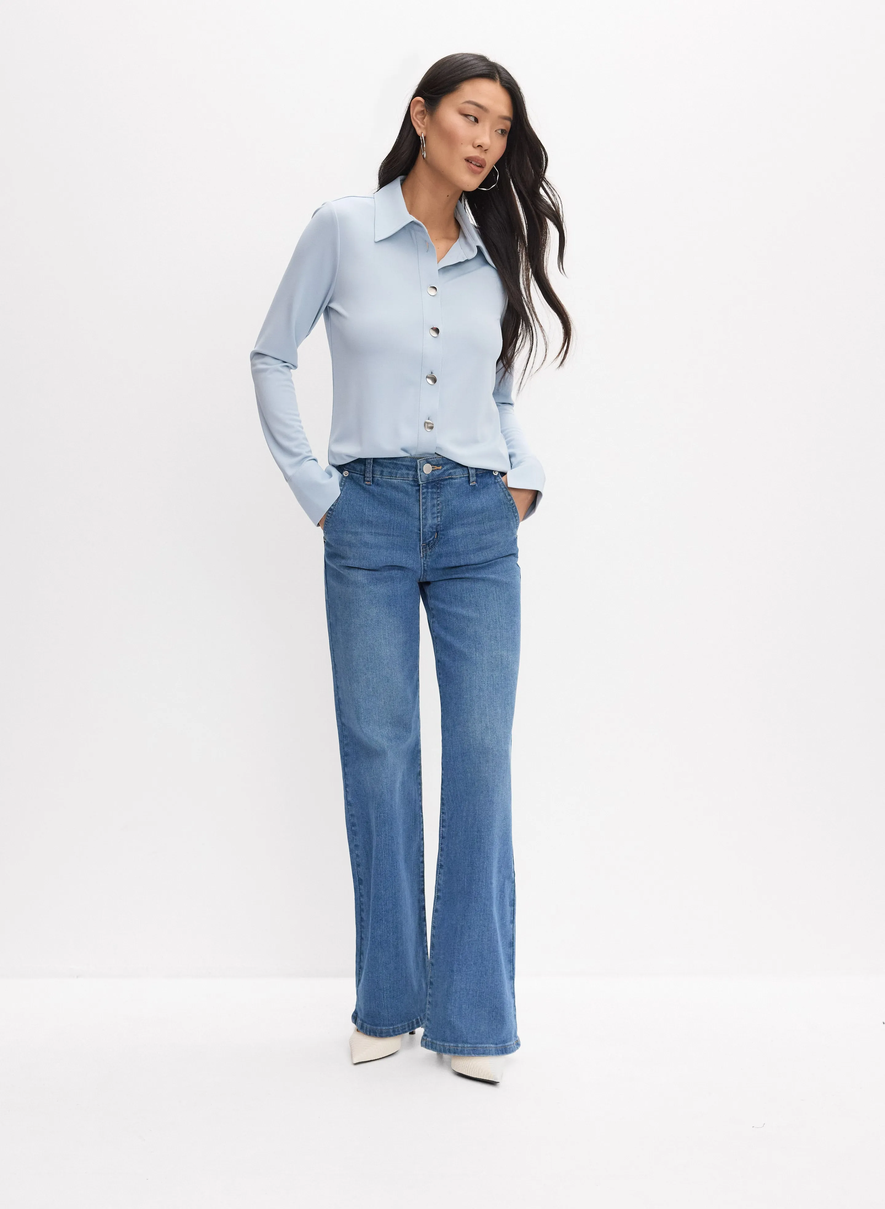 Jersey Button-Down Top sold by Melanie Lyne product image thumbnail 3