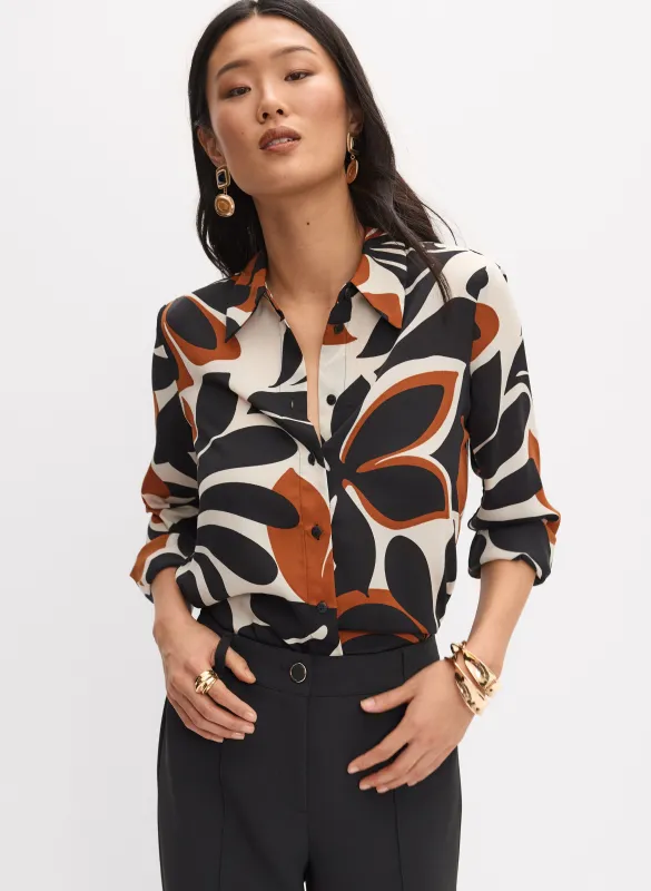 Floral Button-Down Blouse sold by Melanie Lyne