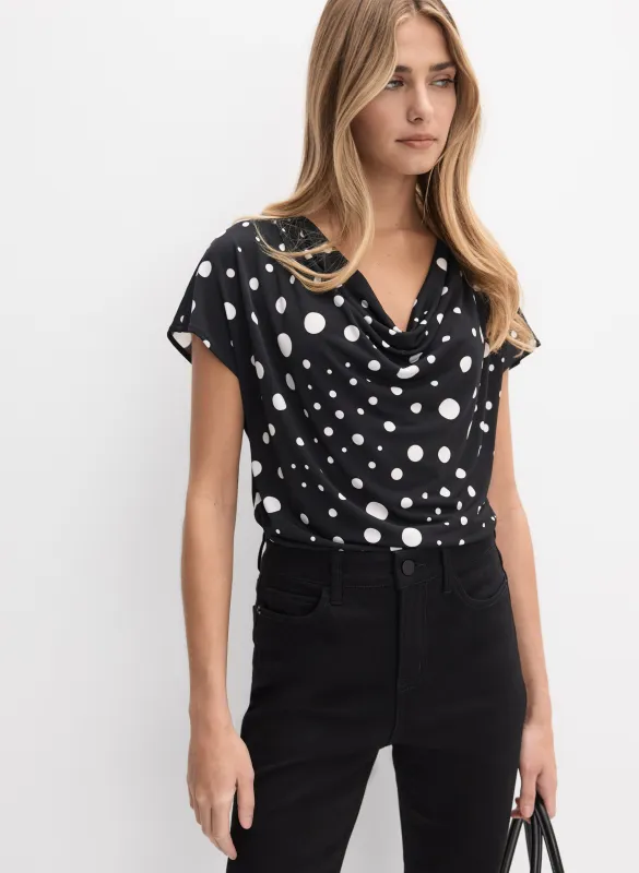 Joseph Ribkoff - Polka Dot Top made by Melanie Lyne