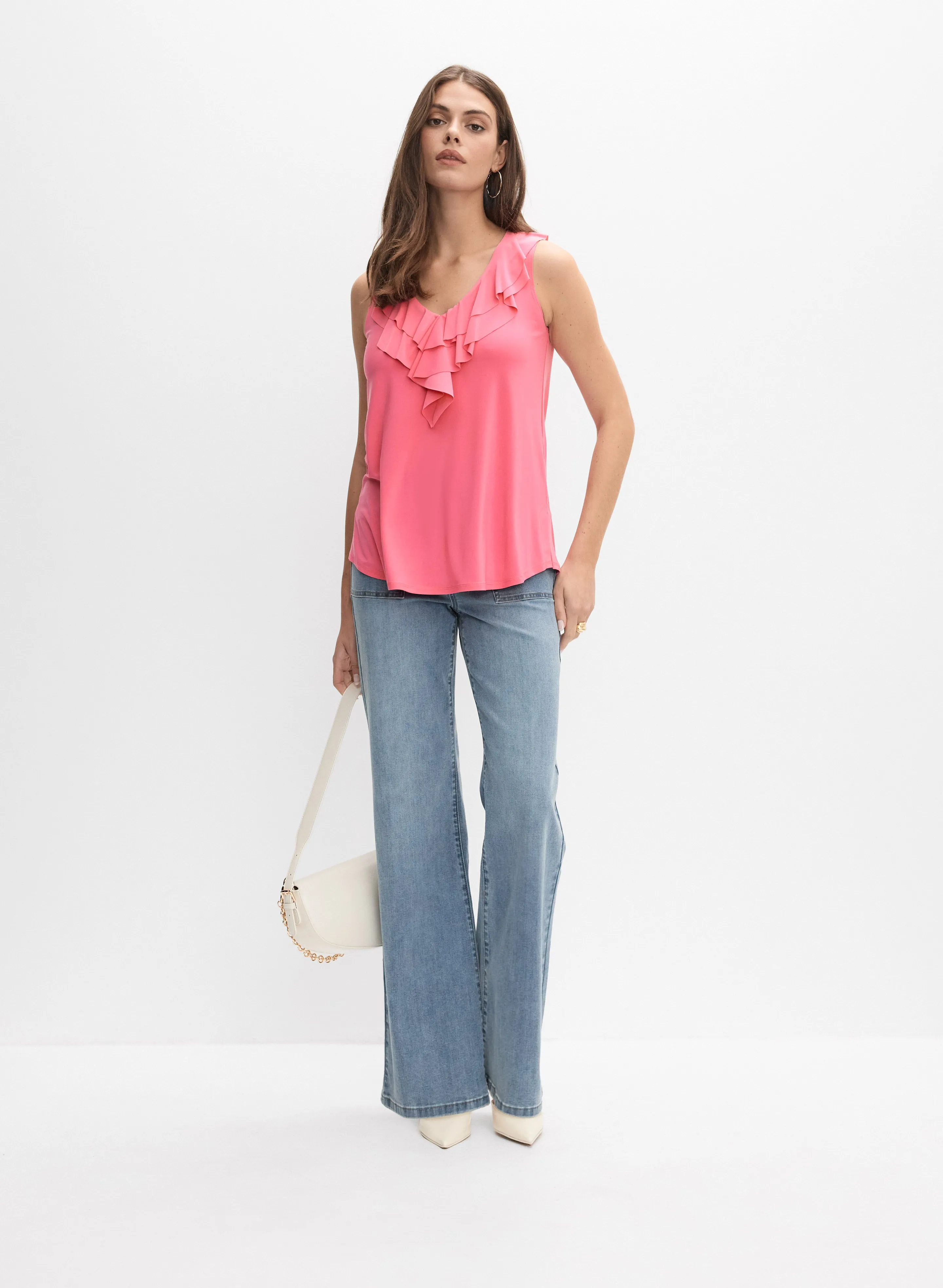 Joseph Ribkoff - Sleeveless Ruffle Front Top sold by Melanie Lyne product image thumbnail 4