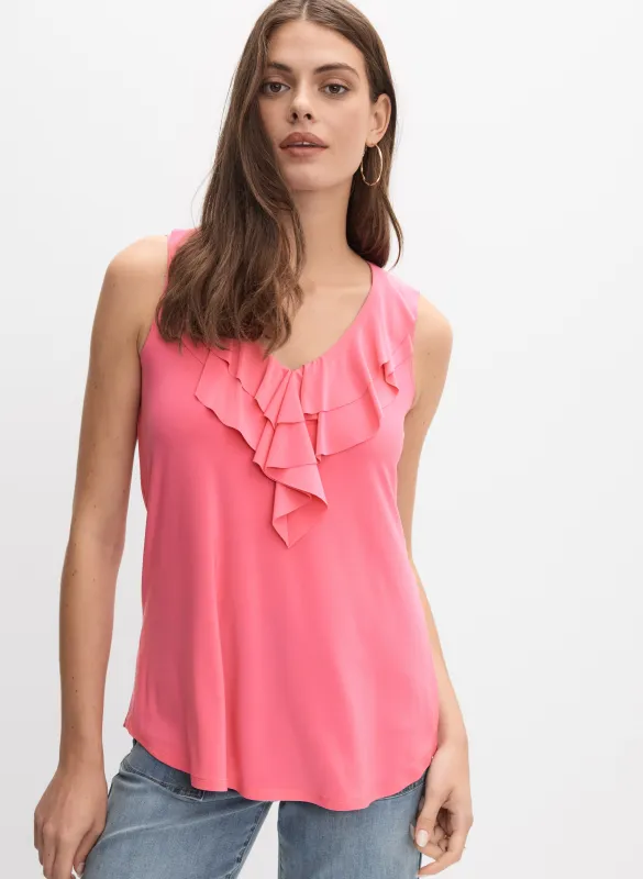 Joseph Ribkoff - Sleeveless Ruffle Front Top made by Melanie Lyne