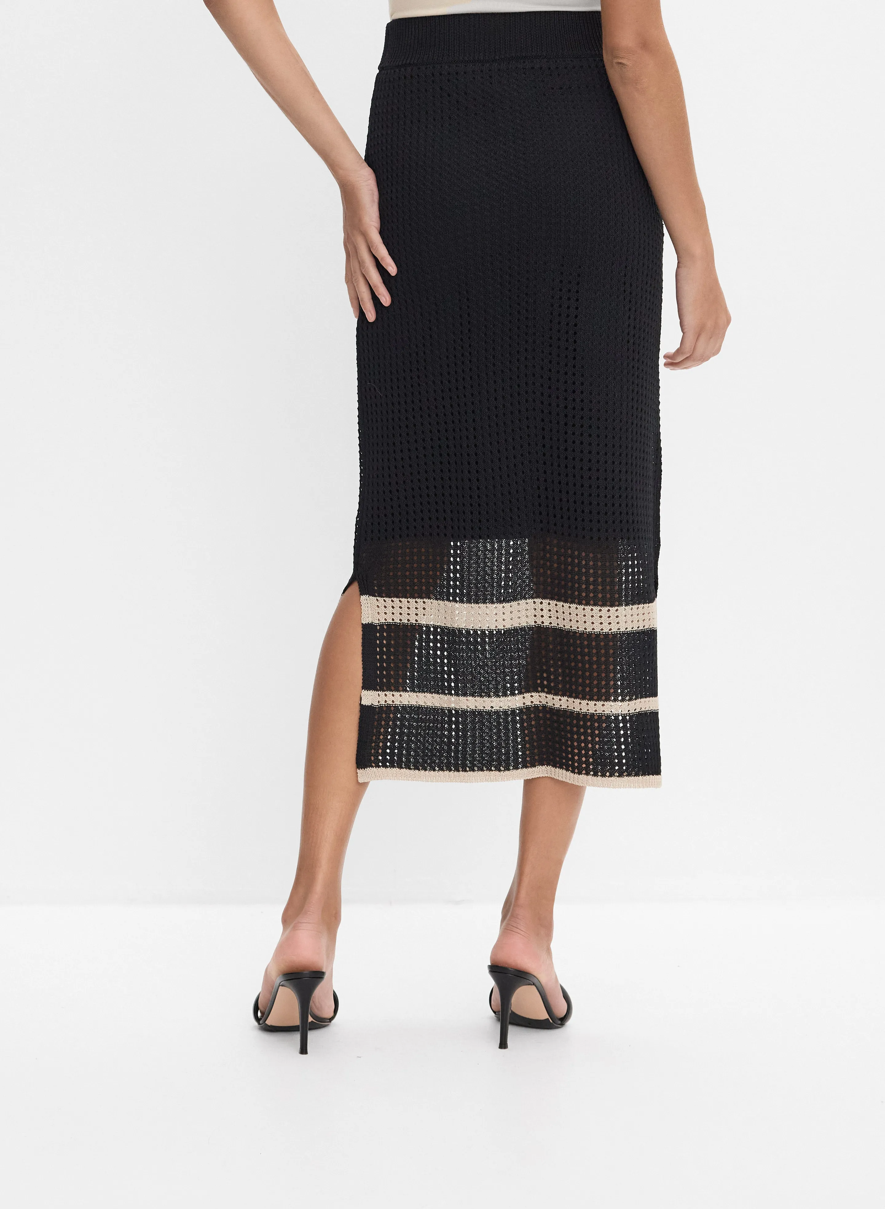 Joseph Ribkoff - Open Knit Midi Skirt sold by Melanie Lyne product image thumbnail 2