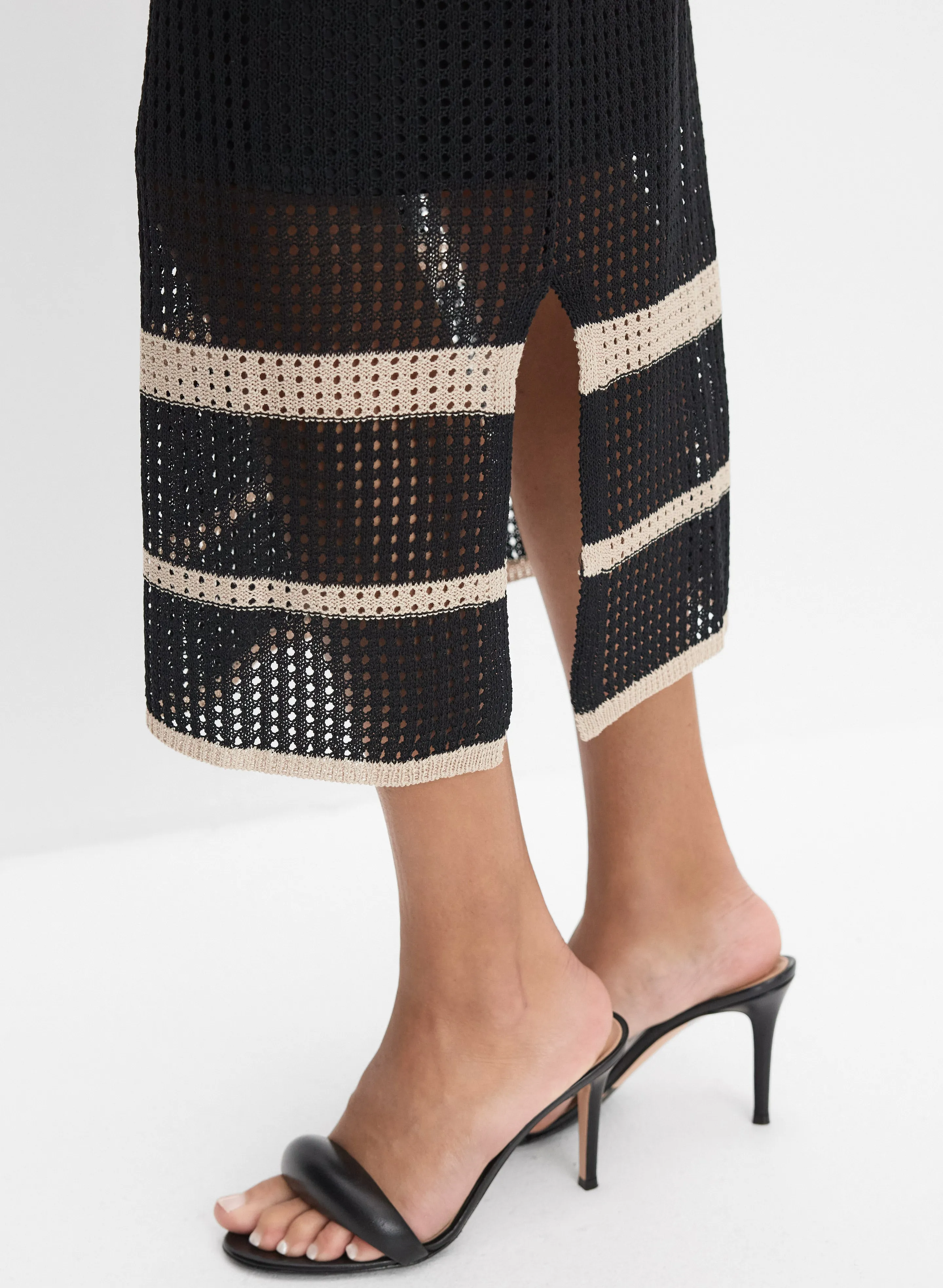 Joseph Ribkoff - Open Knit Midi Skirt sold by Melanie Lyne product image thumbnail 4