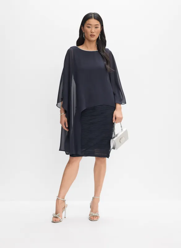 Joseph Ribkoff - Layered Sheath Dress made by Melanie Lyne