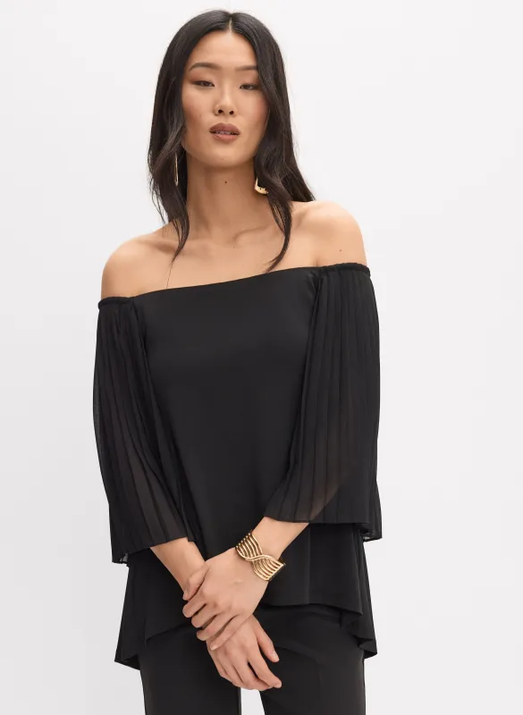 Pleated Chiffon Sleeve Tunic sold by Melanie Lyne