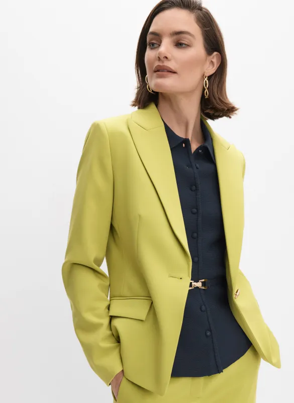 Peaked Lapel Blazer made by Melanie Lyne