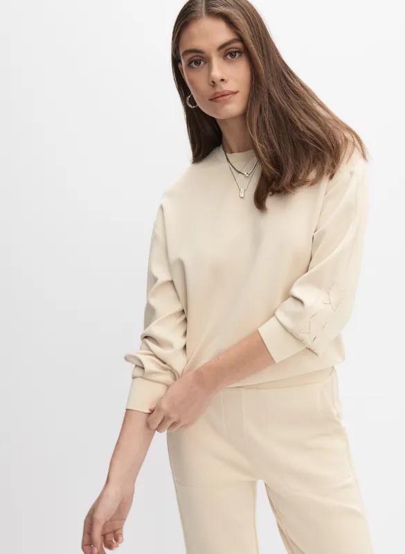 Lace-Up Detail Sweatshirt sold by Melanie Lyne