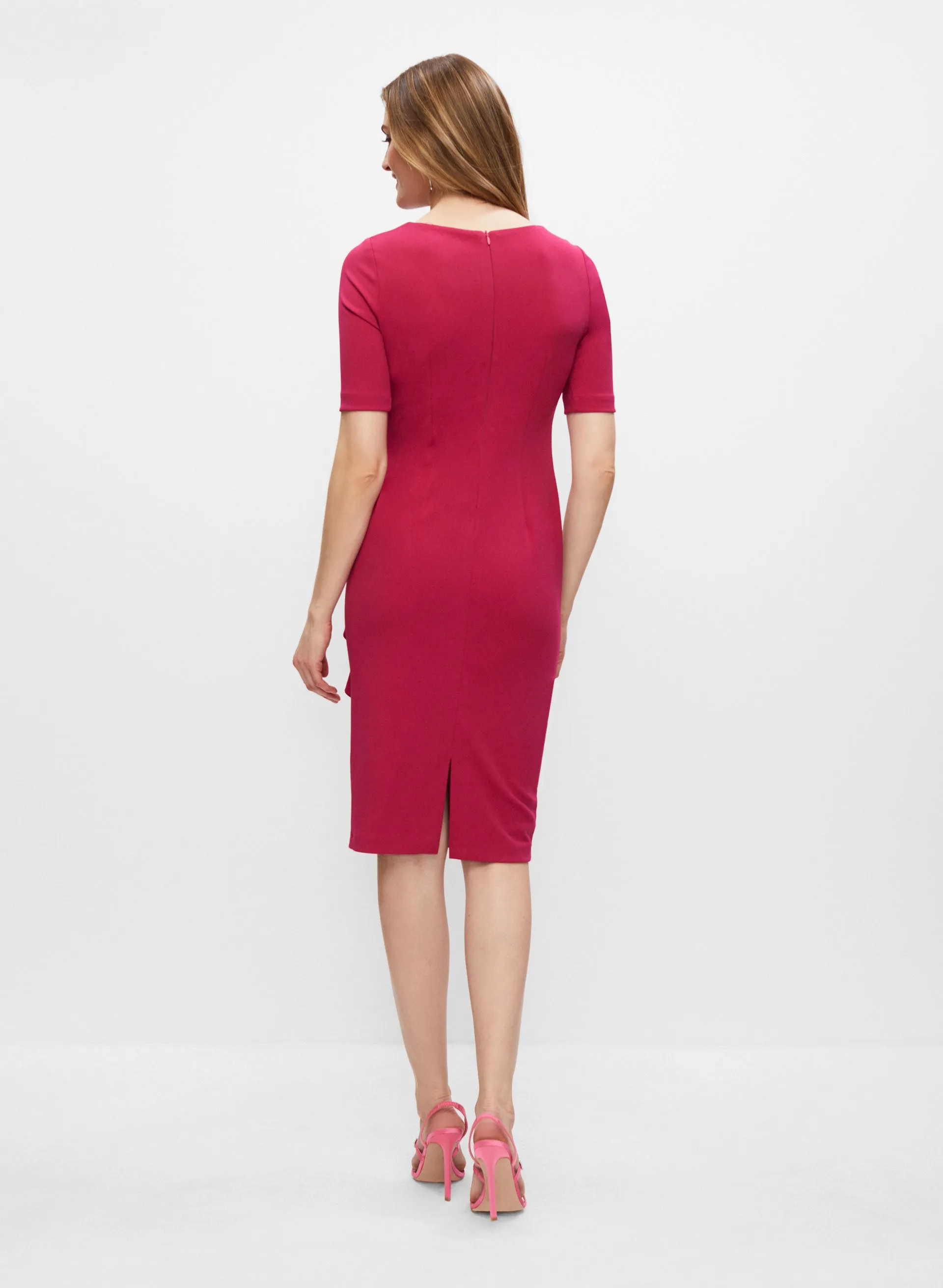 Cascading Satin Ruffle Dress sold by Melanie Lyne product image thumbnail 5