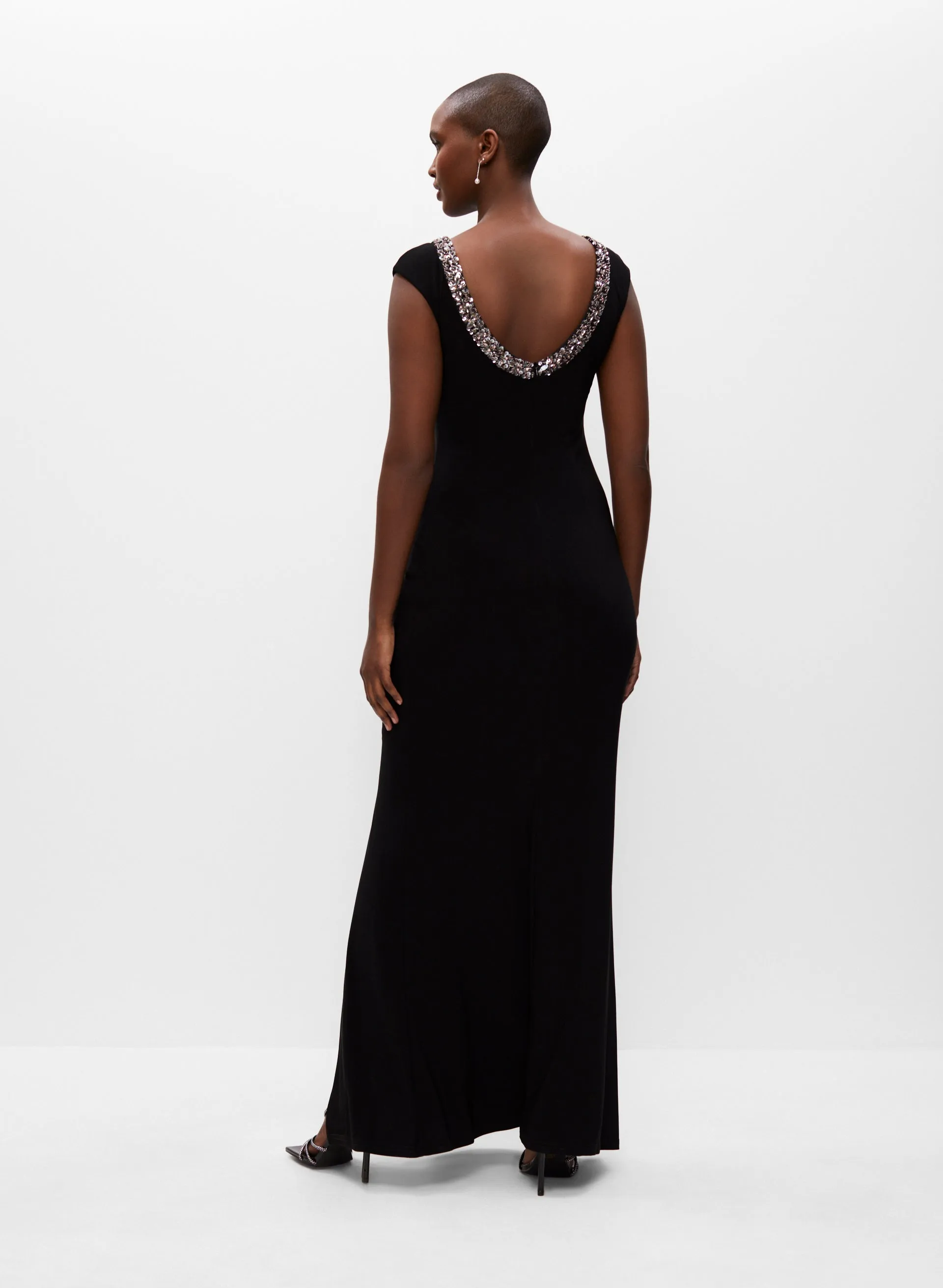 Joseph Ribkoff - Bejewelled Collar Dress sold by Melanie Lyne product image thumbnail 2