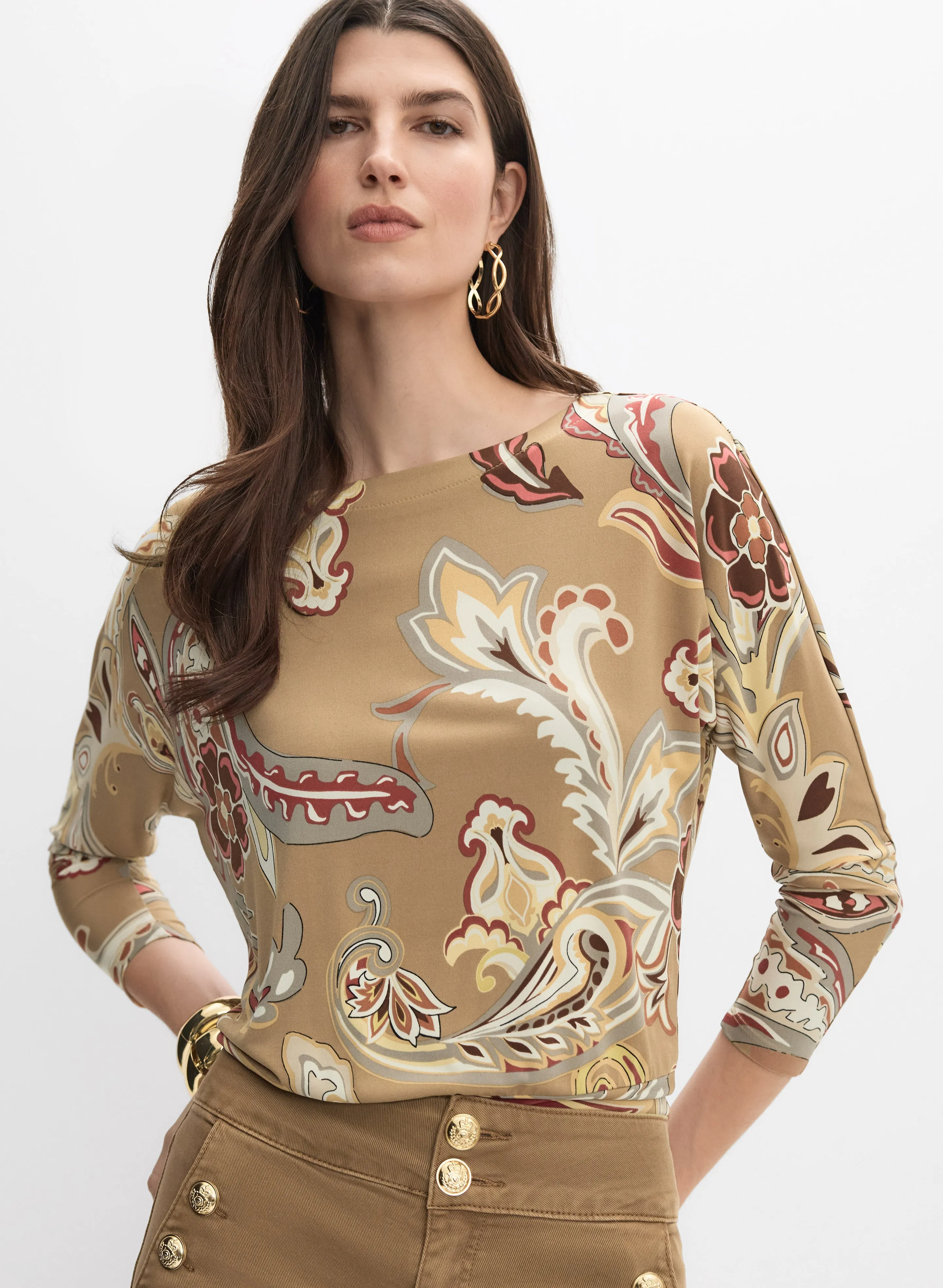 Paisley Blouson Top sold by Melanie Lyne