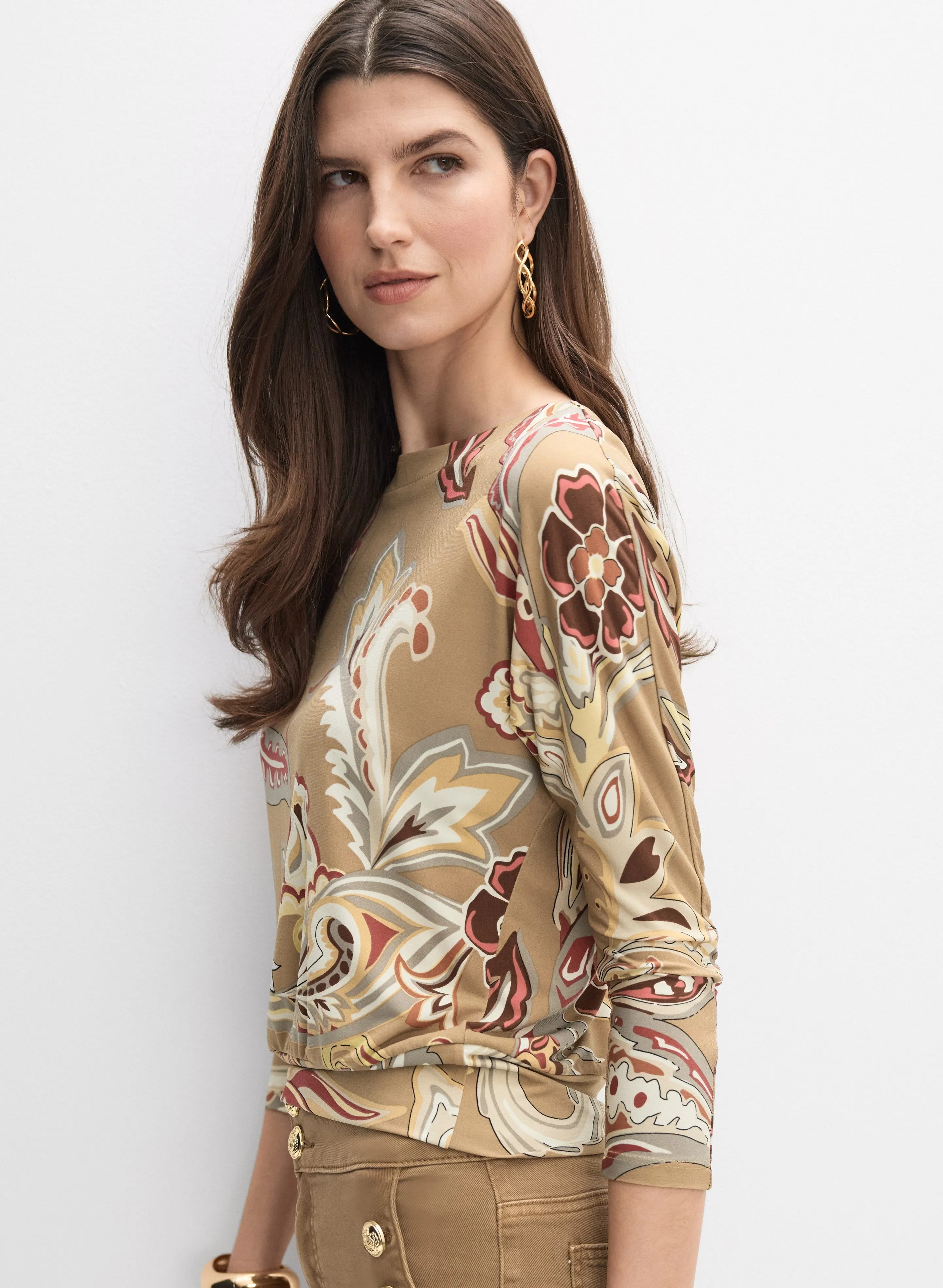 Paisley Blouson Top sold by Melanie Lyne product image thumbnail 3
