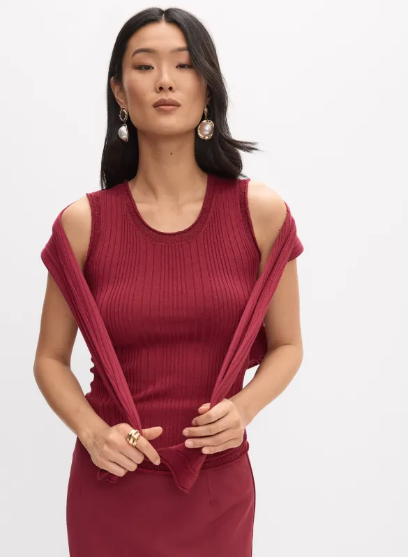 Crew Neck Knit Cami sold by Melanie Lyne