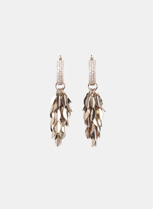 Metal Leaves Earrings made by Melanie Lyne