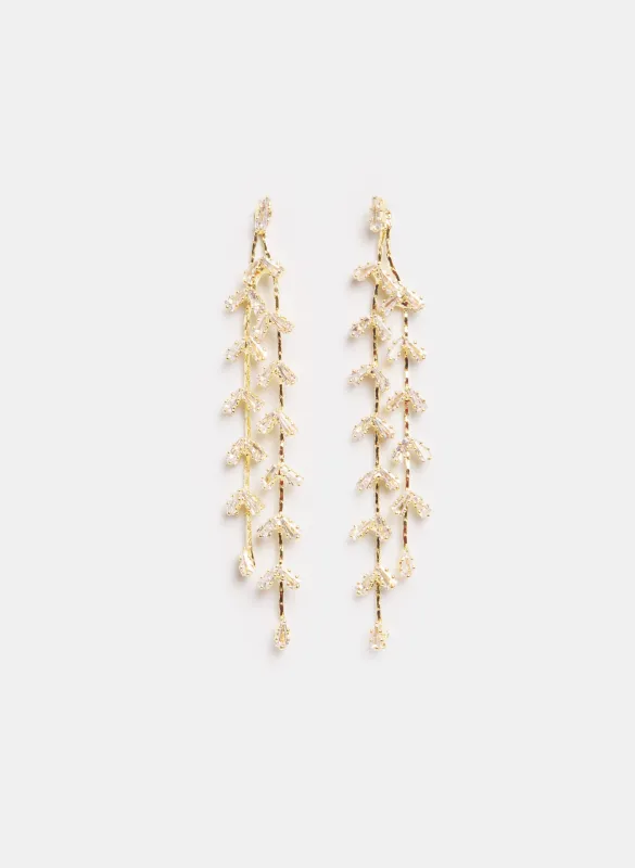 Cascading Cubic Zirconia Earrings sold by Melanie Lyne