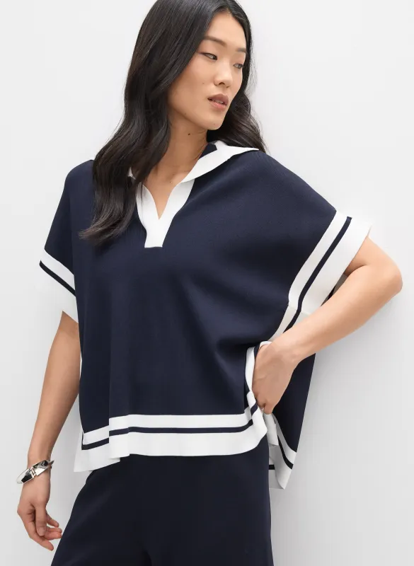 Joseph Ribkoff - Contrast Trim Sweater sold by Melanie Lyne