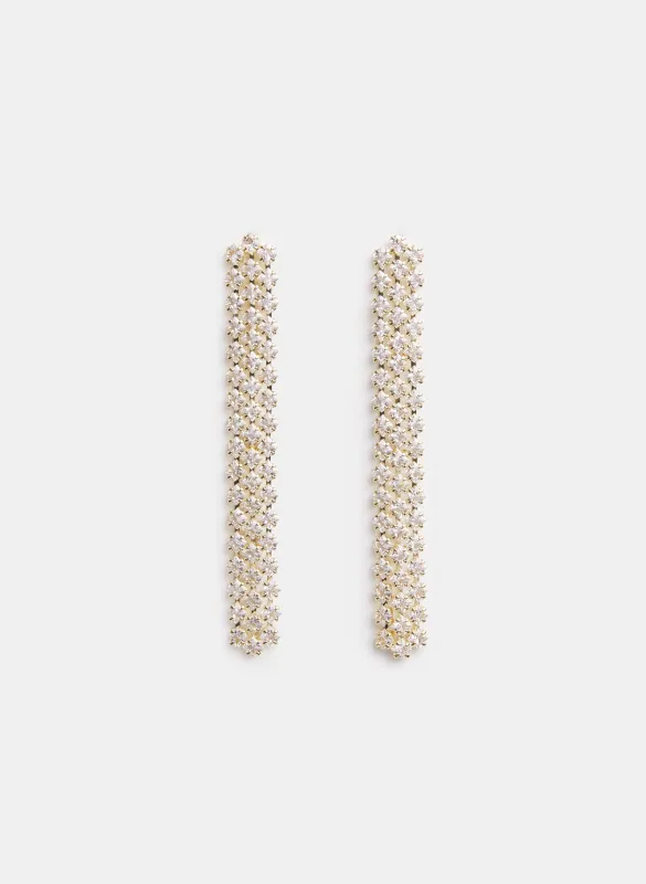 Rhinestone Drop Earrings sold by Melanie Lyne