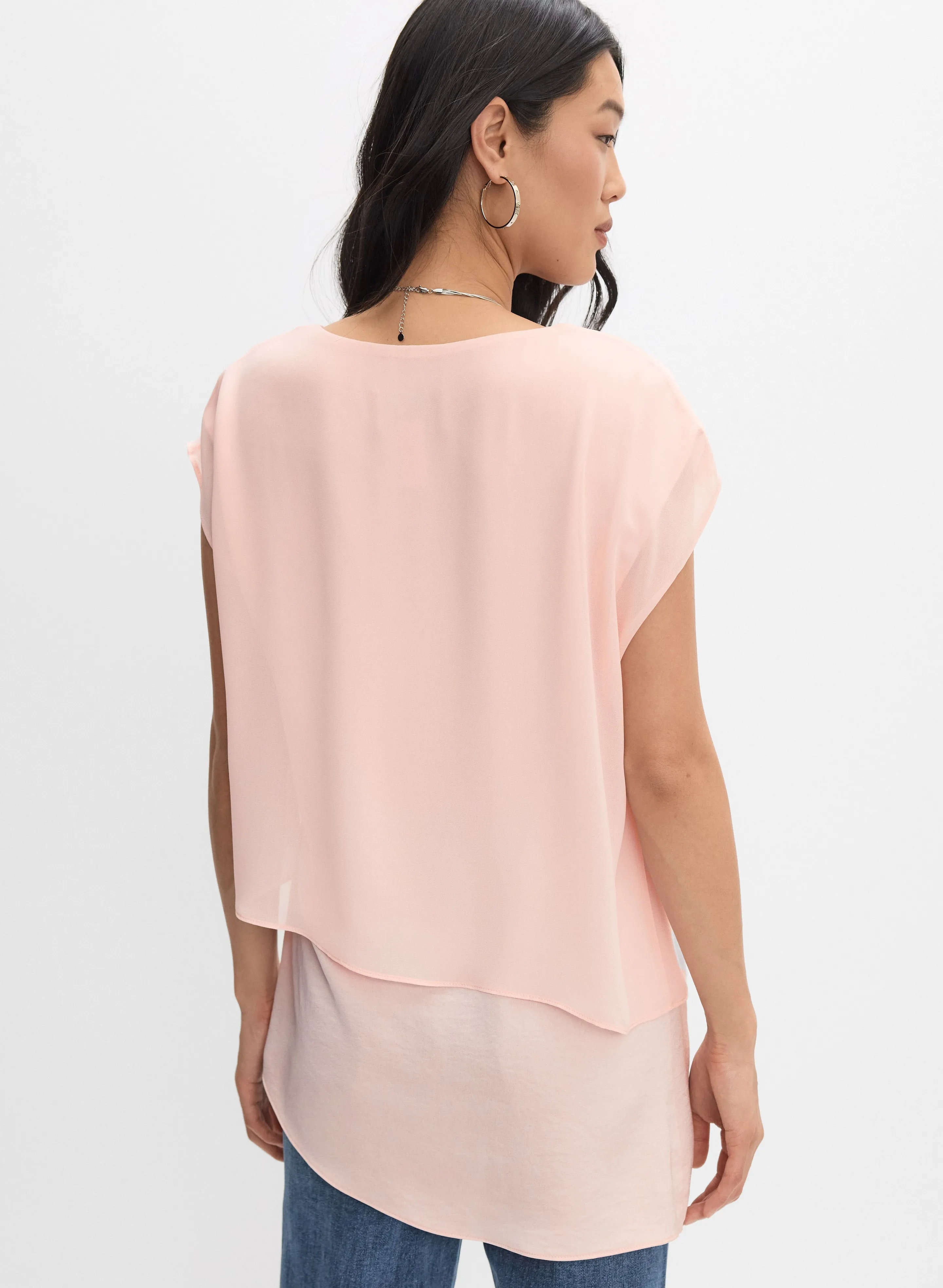 Joseph Ribkoff - Layered Asymmetrical Blouse sold by Melanie Lyne product image thumbnail 4