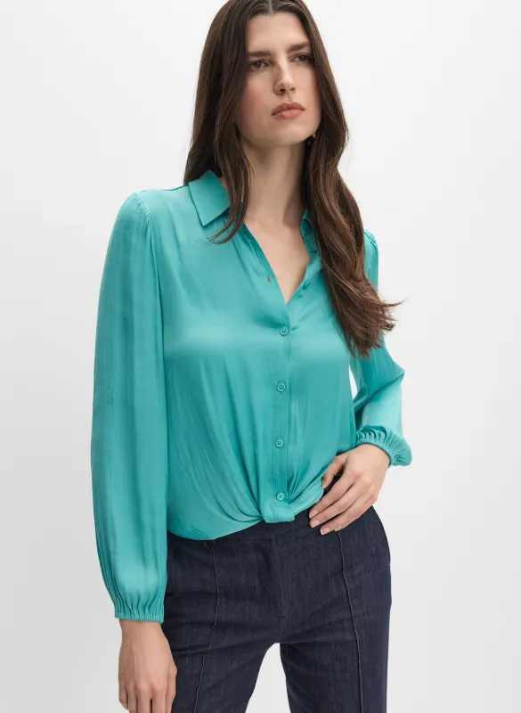 Crinkle Satin Blouse made by Melanie Lyne