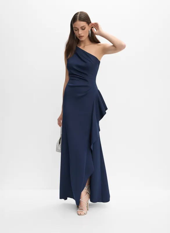 Asymmetric Waterfall Ruffle Dress sold by Melanie Lyne