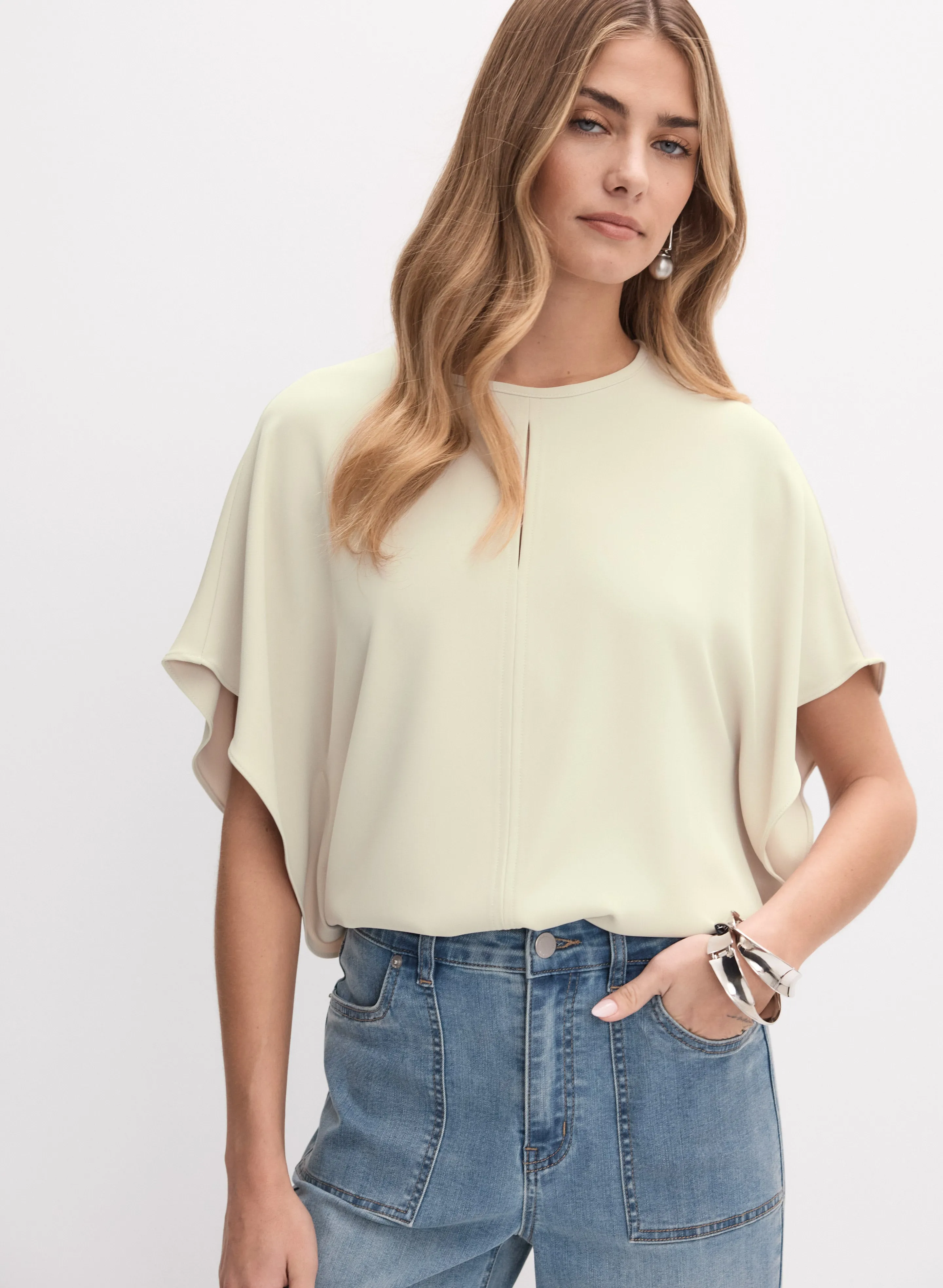 Joseph Ribkoff - Batwing Sleeve Blouse sold by Melanie Lyne