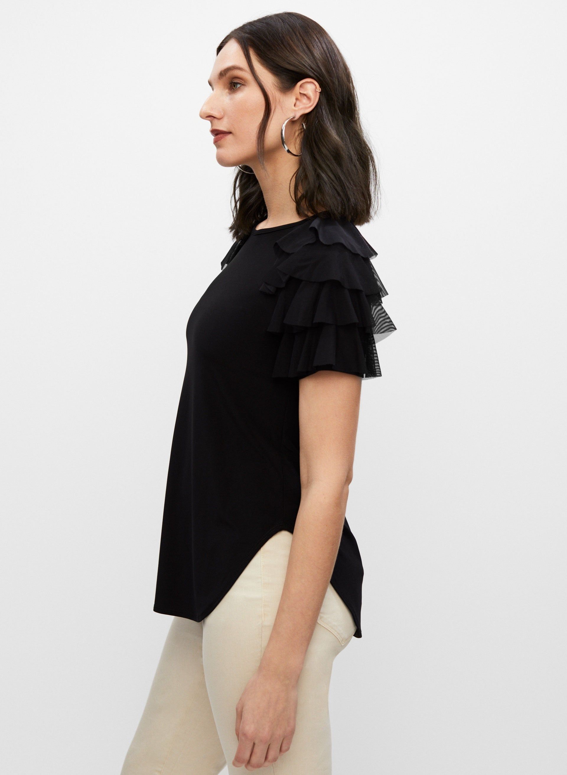 Joseph Ribkoff - Ruffle Sleeve Top sold by Melanie Lyne product image thumbnail 5