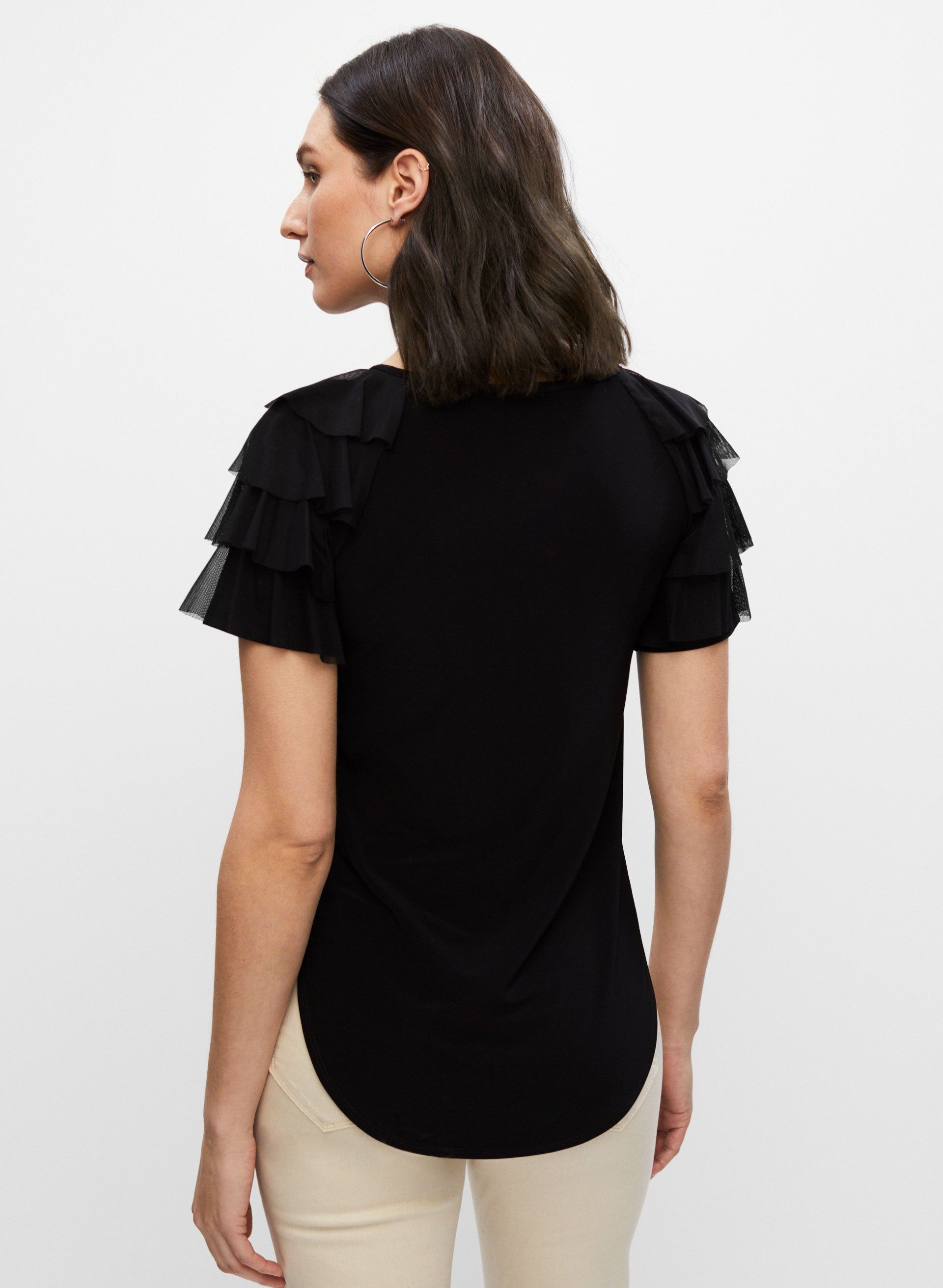 Joseph Ribkoff - Ruffle Sleeve Top sold by Melanie Lyne product image thumbnail 2