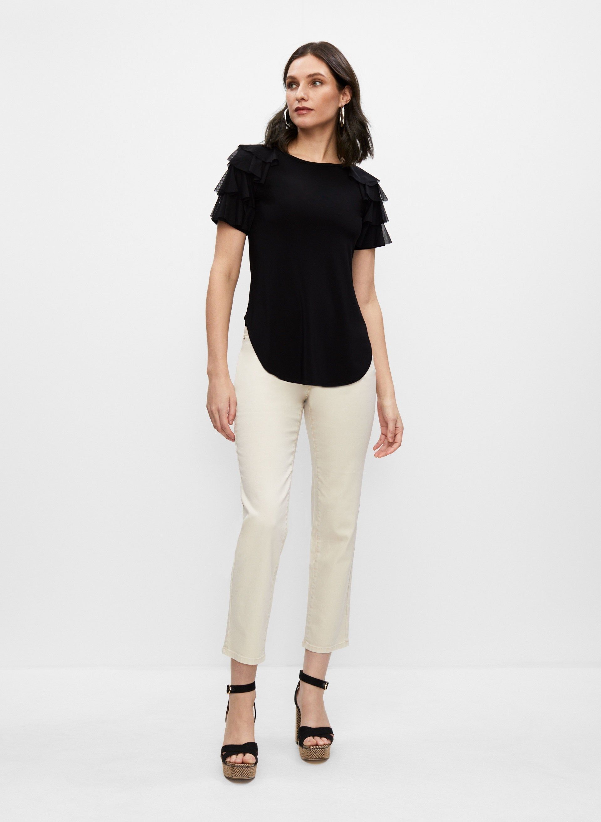 Joseph Ribkoff - Ruffle Sleeve Top sold by Melanie Lyne product image thumbnail 4