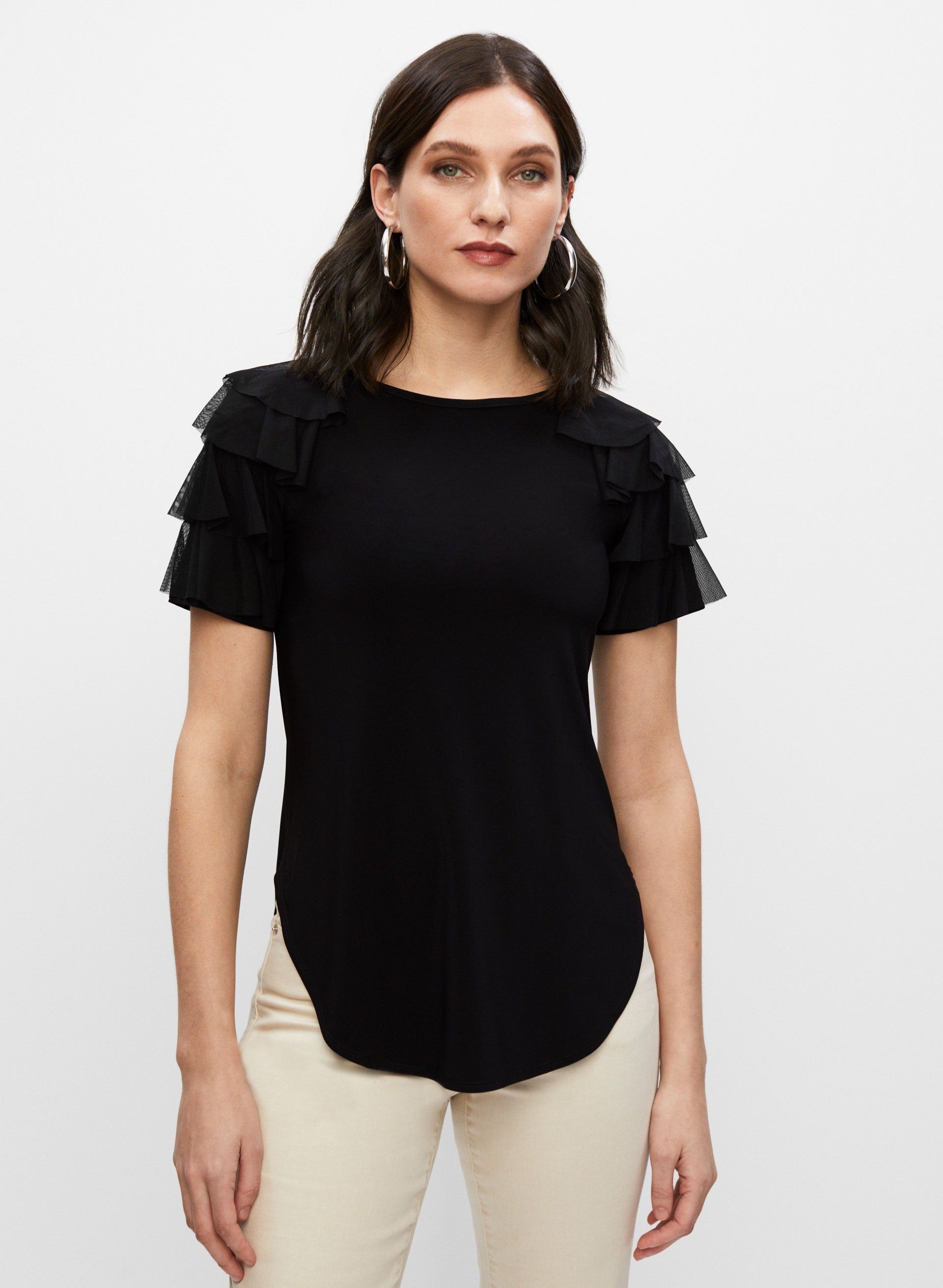 Joseph Ribkoff - Ruffle Sleeve Top sold by Melanie Lyne