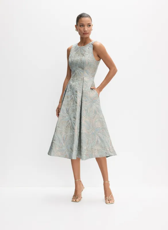 Alex Evenings - Floral Jacquard Dress made by Melanie Lyne